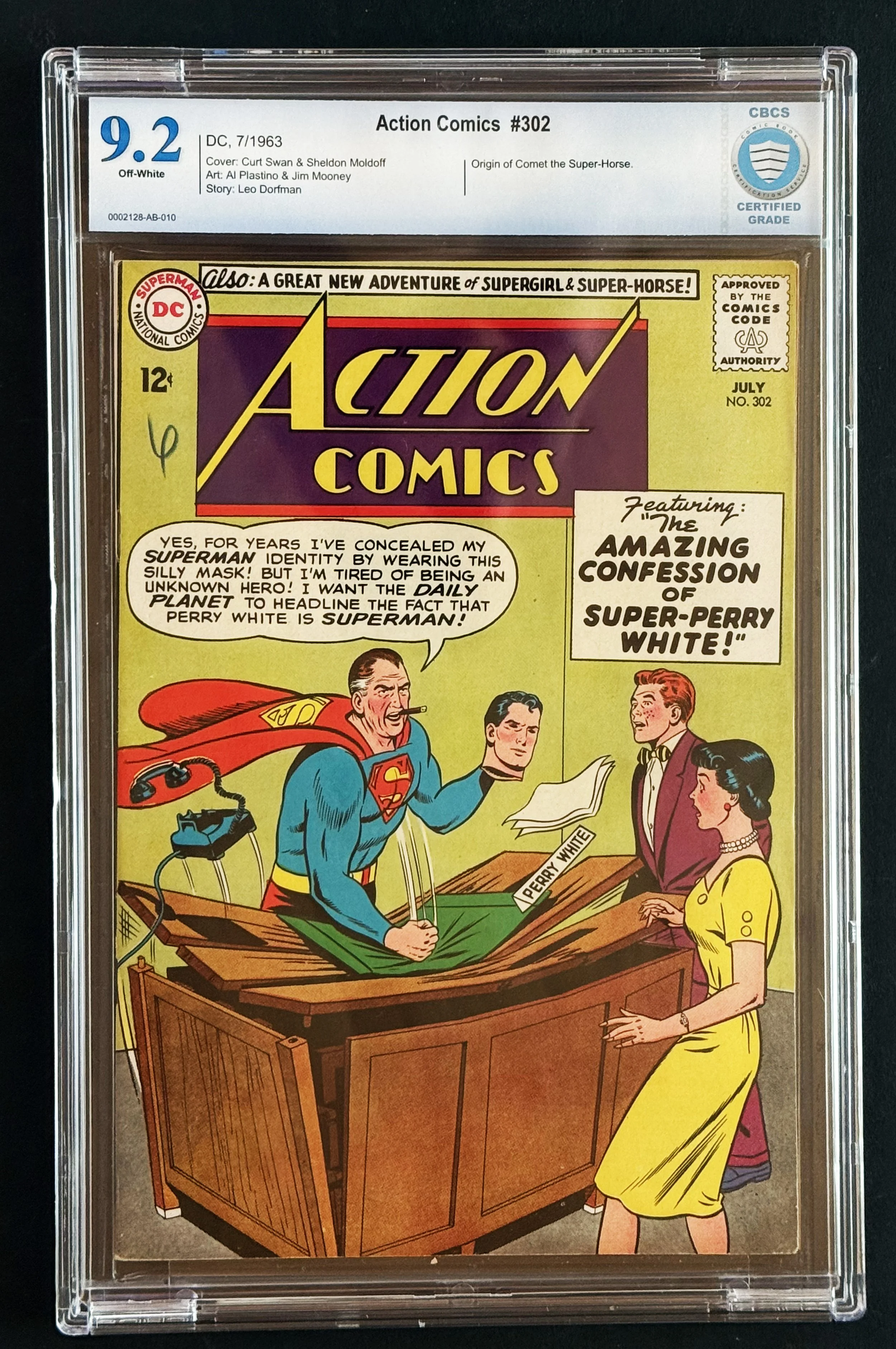 Action Comics #302 — CBCS 9.2 (DC, 1963)