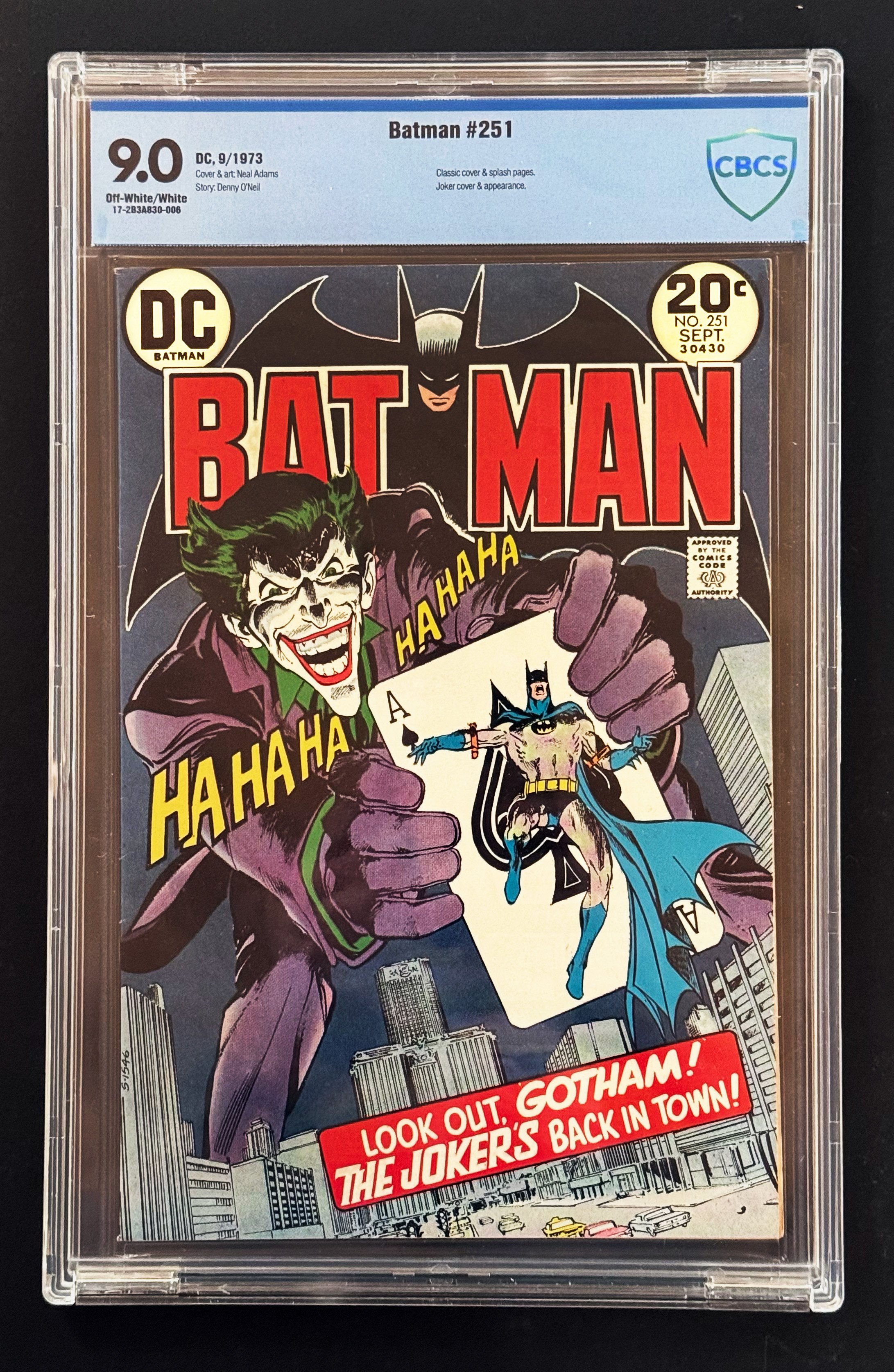 BATMAN #251 Neal Adams Joker. Iconic. $1,125