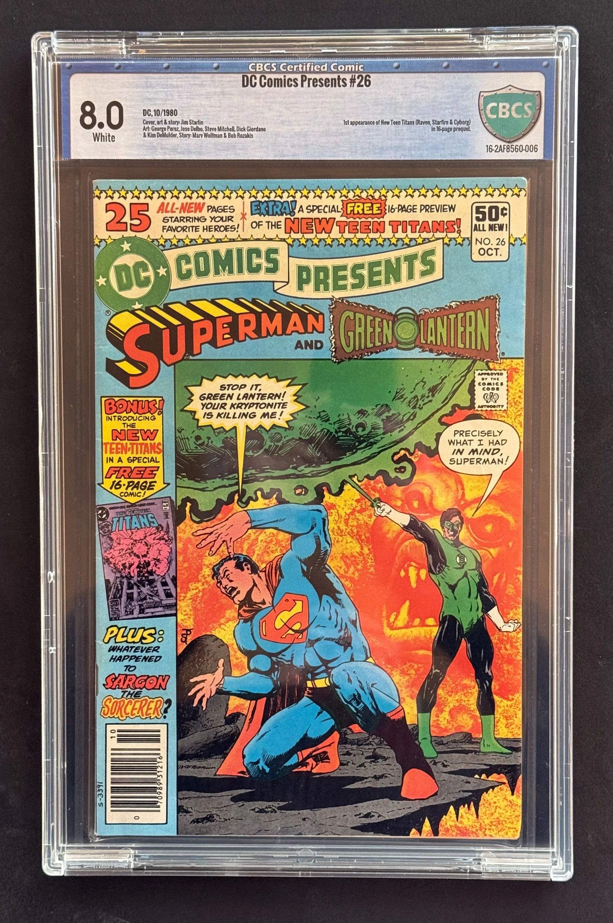 DC PRESENTS #26, Introduces the new Teen Titans. $120