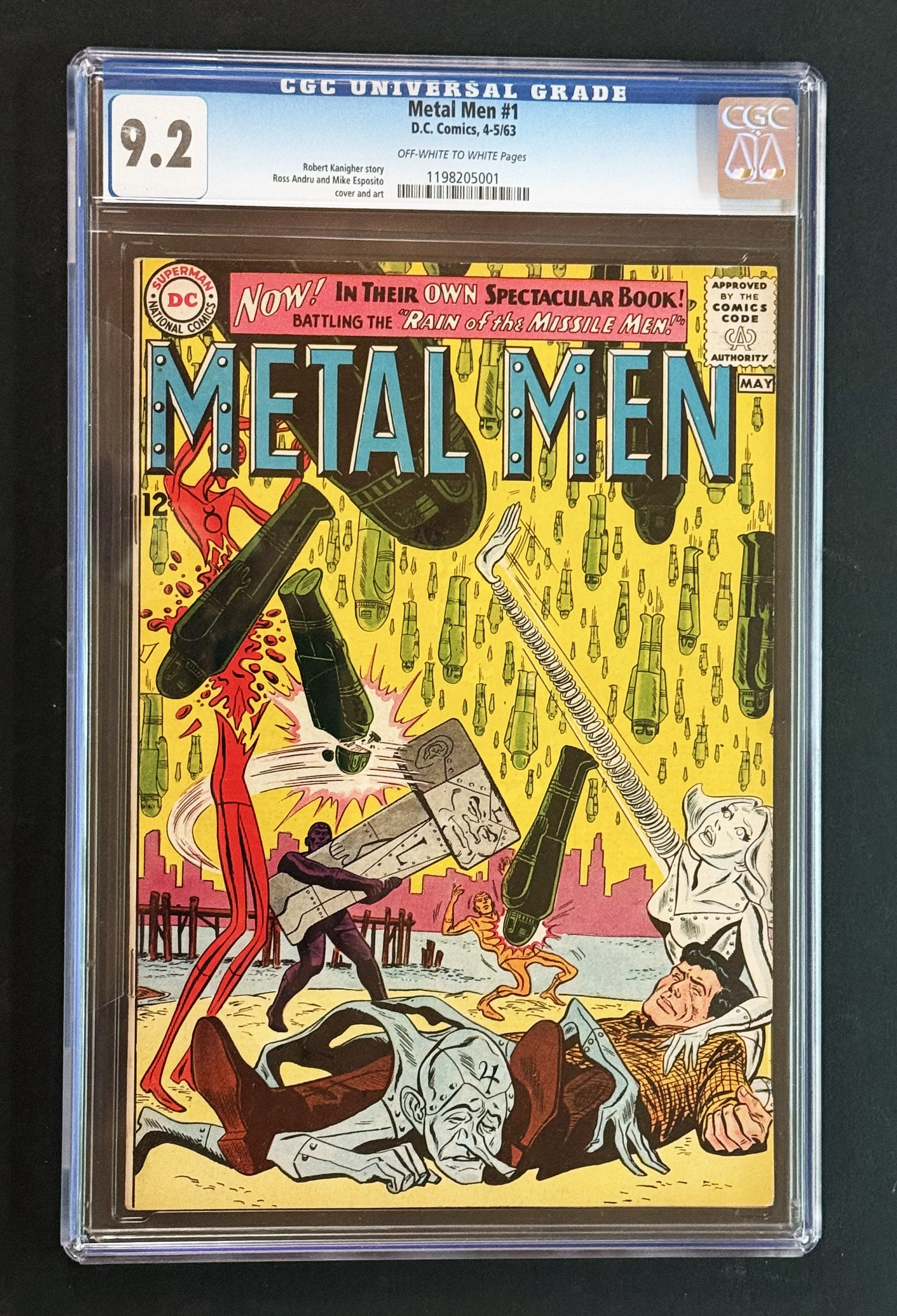 Metal Men #1 — CGC 9.2 (NM-) — 1st Solo Title — DC Comics, 1963