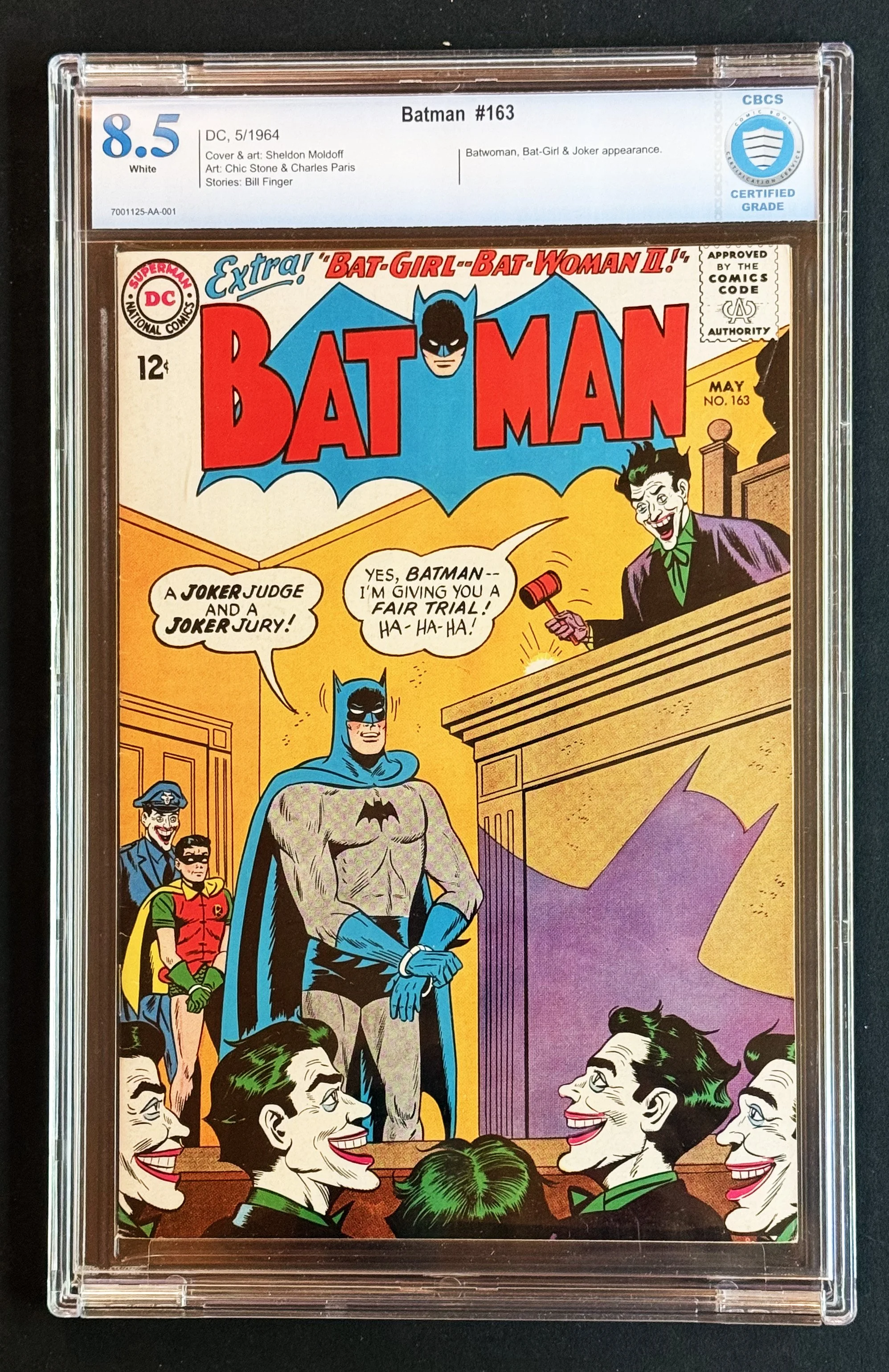 Batman #163 — CBCS 8.5 White