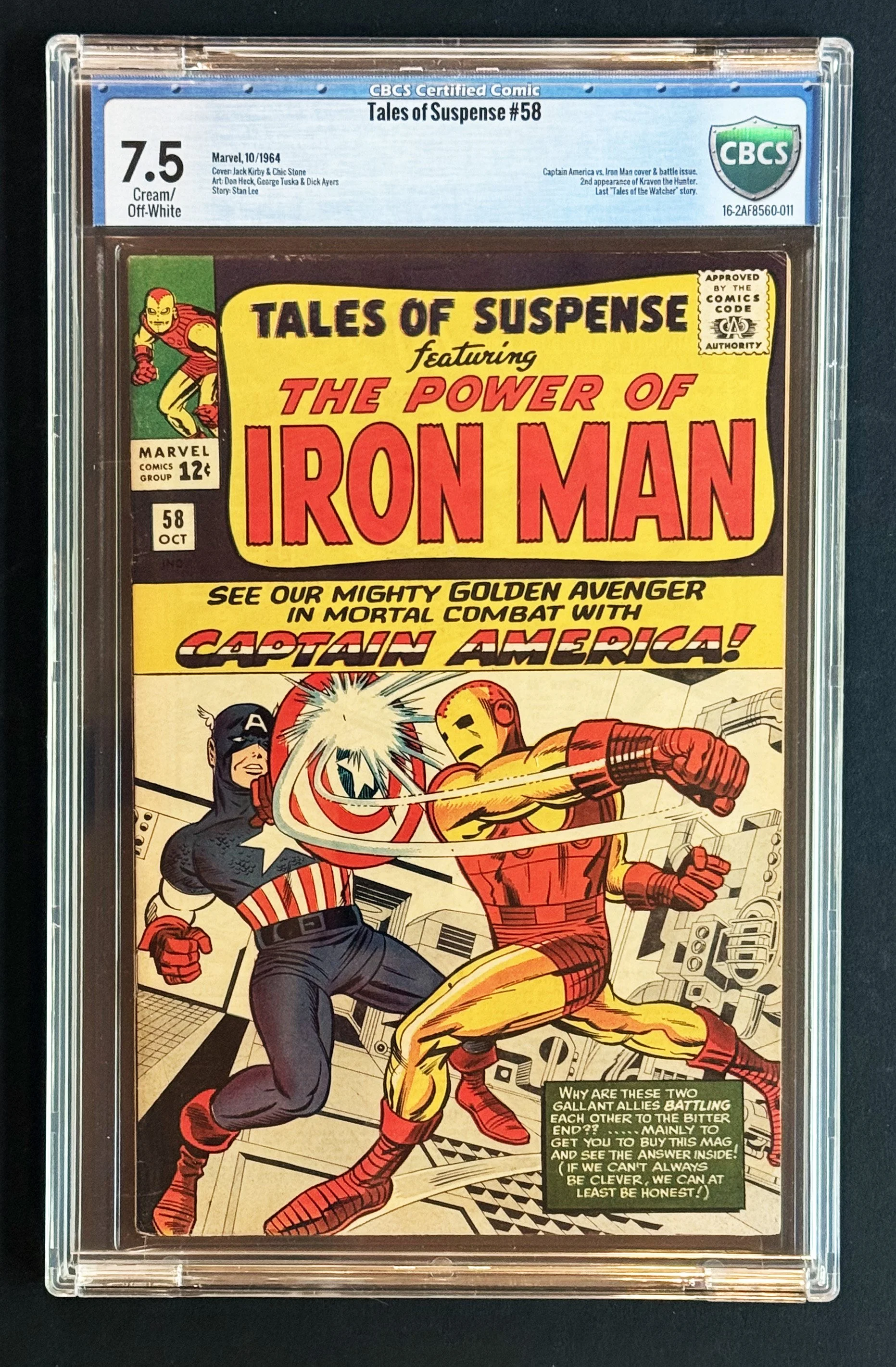 Tales of Suspense #58 — CBCS 7.5 C/OW