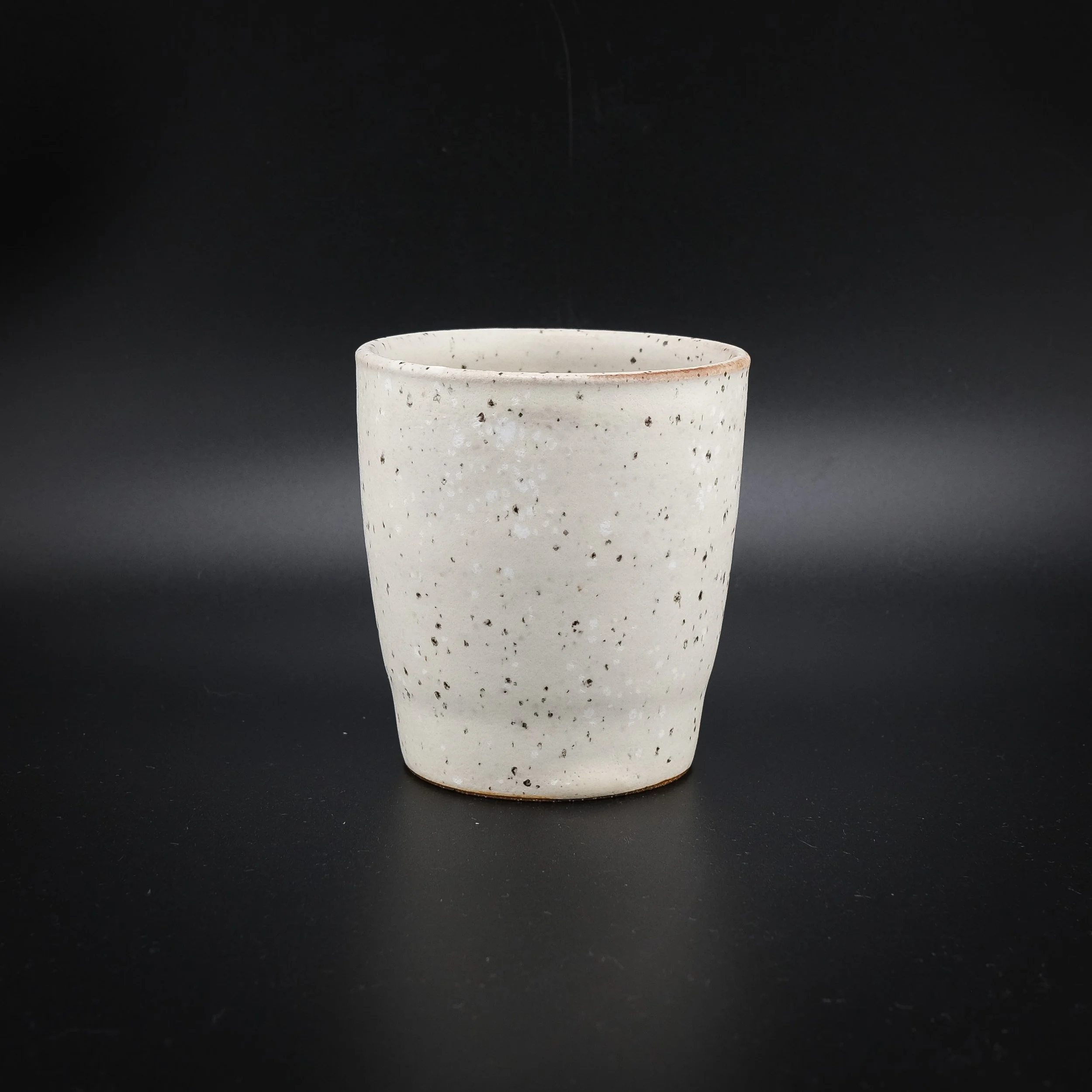 Satin Cream Speckle Short Tumbler