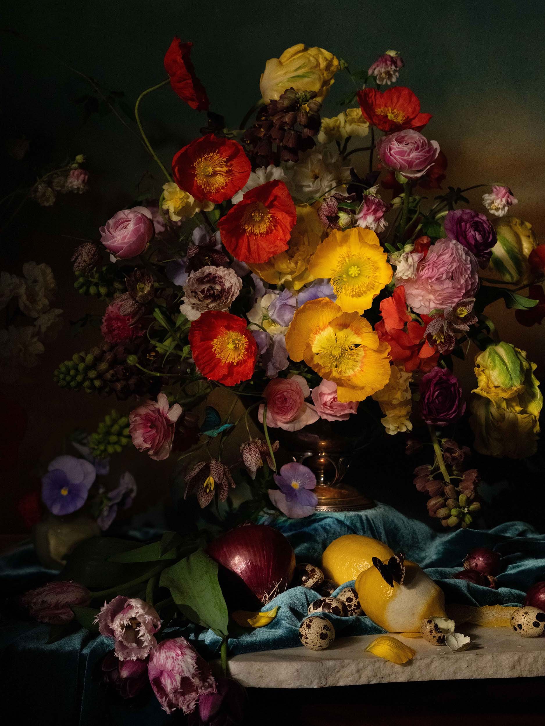 Still Life with Tulips and Lemons, 2025