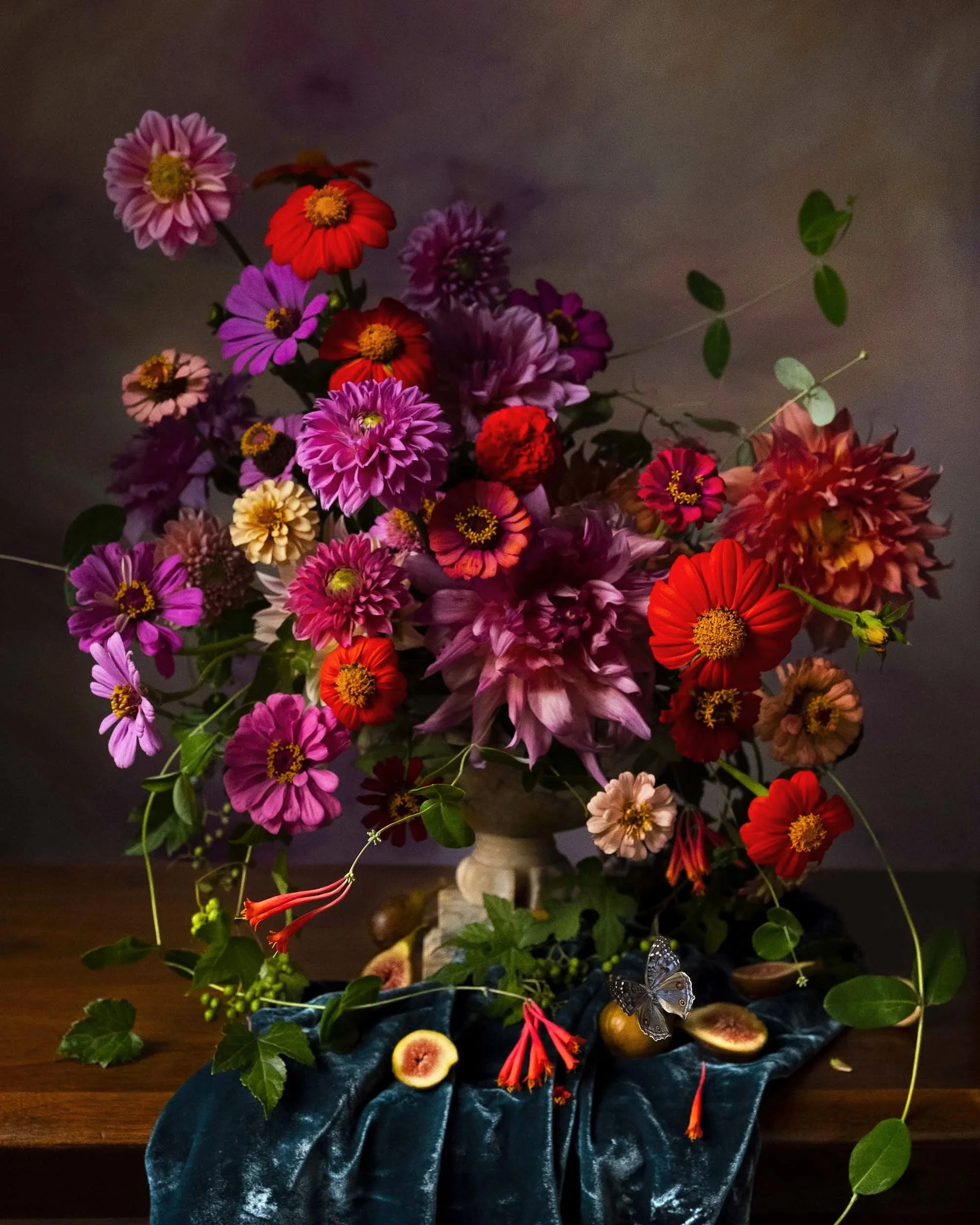 Summer Urn with Dahlias, 2021