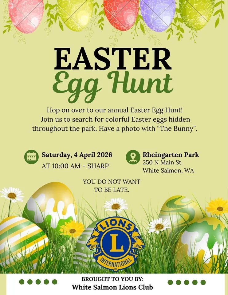 White Salmon Lions Club Easter Egg Hunt