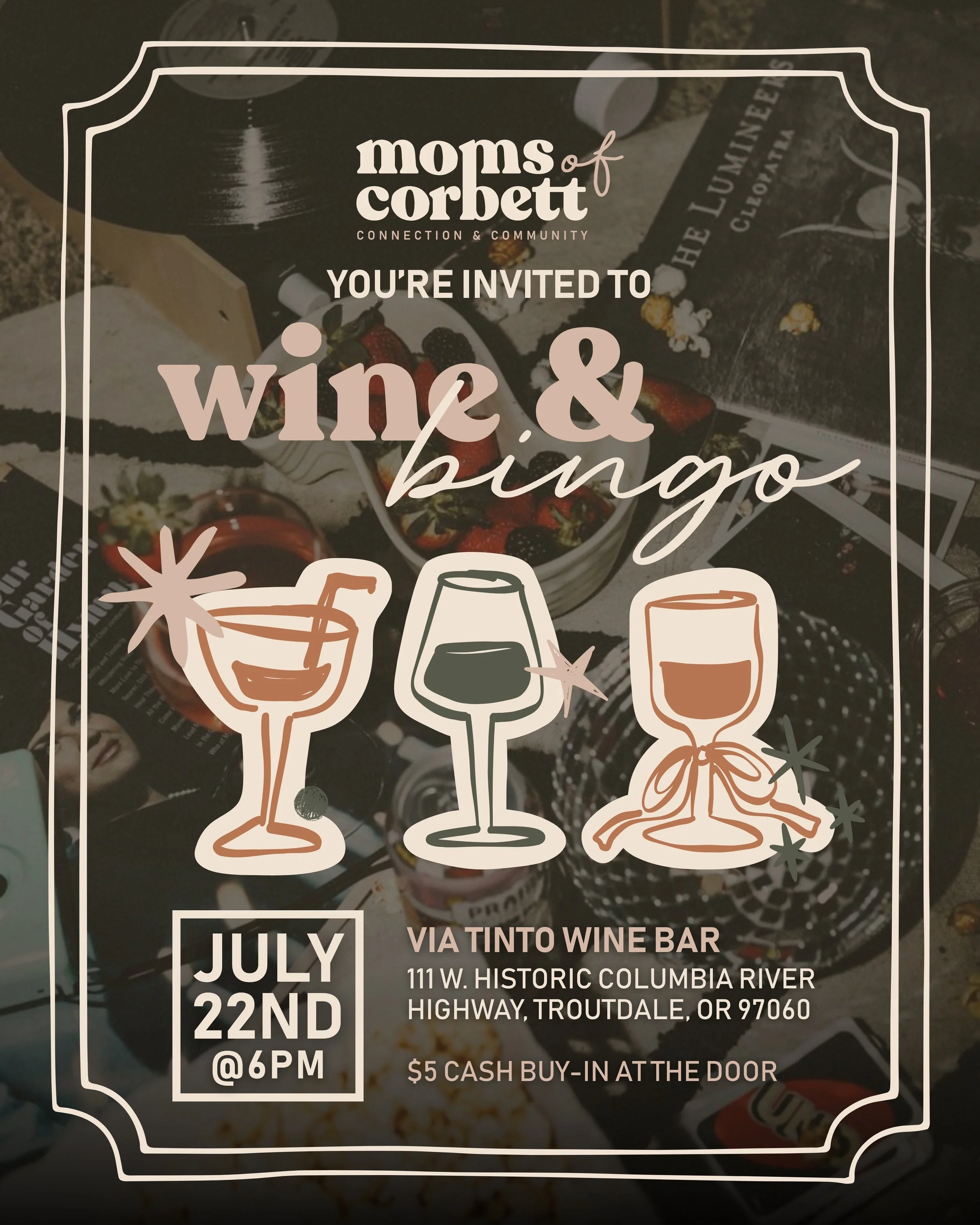 Moms of Corbett: Wine &amp; Bingo