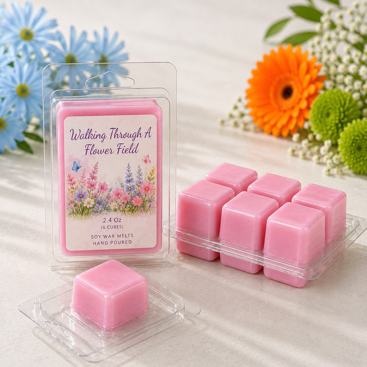 Walking Through a Flower Field Wax Melt
