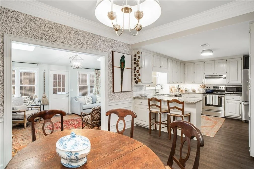 Interior of luxury home in Atlanta with modern design and open living space