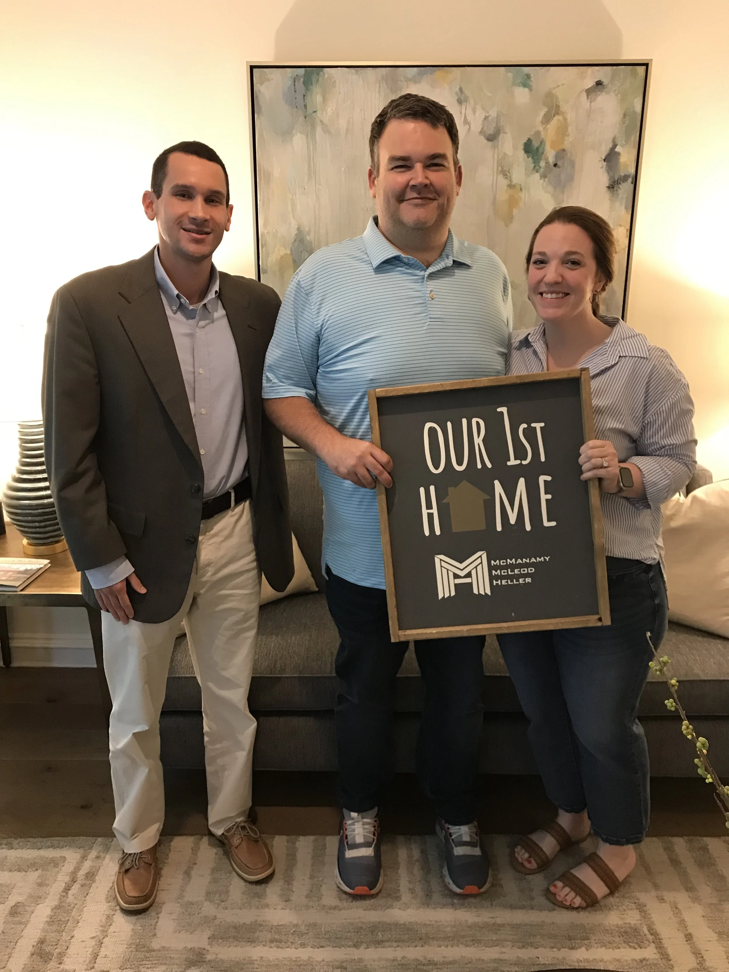 Home closing celebration with Cameran Jaques of Keller Williams Buckhead in Atlanta