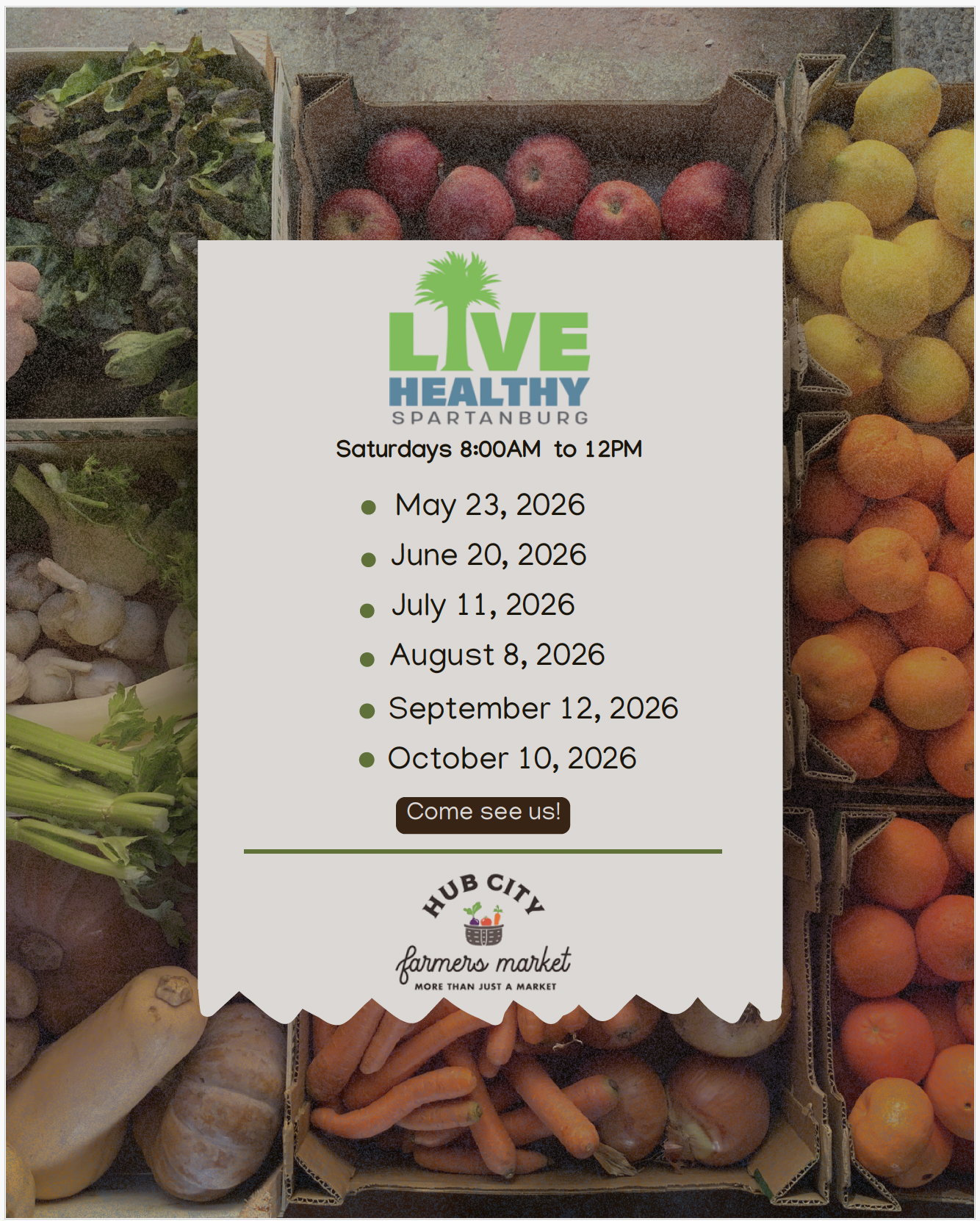 Live Healthy Spartanburg at the Farmer's Market