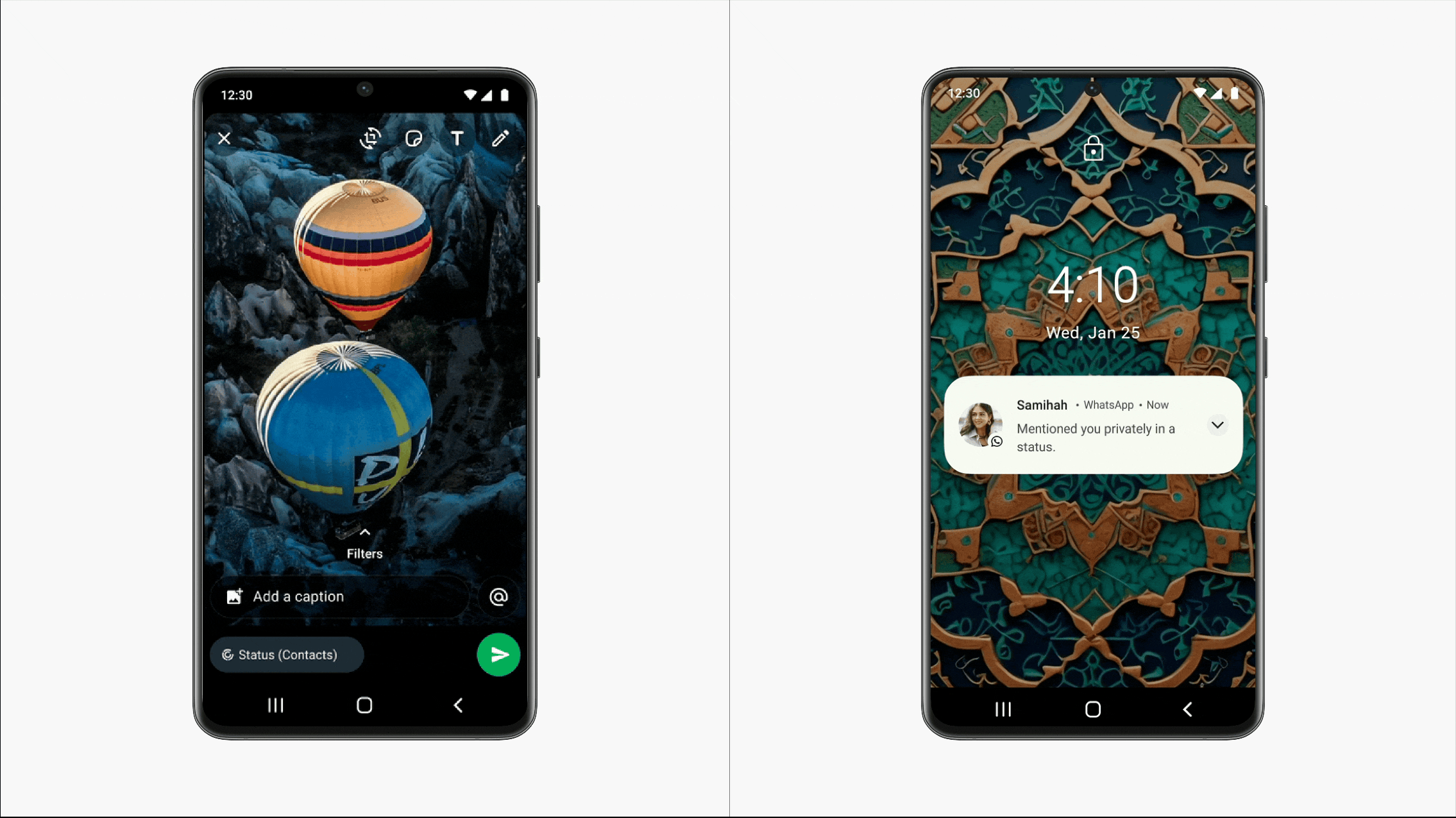 Private mentions sender and receiver experience