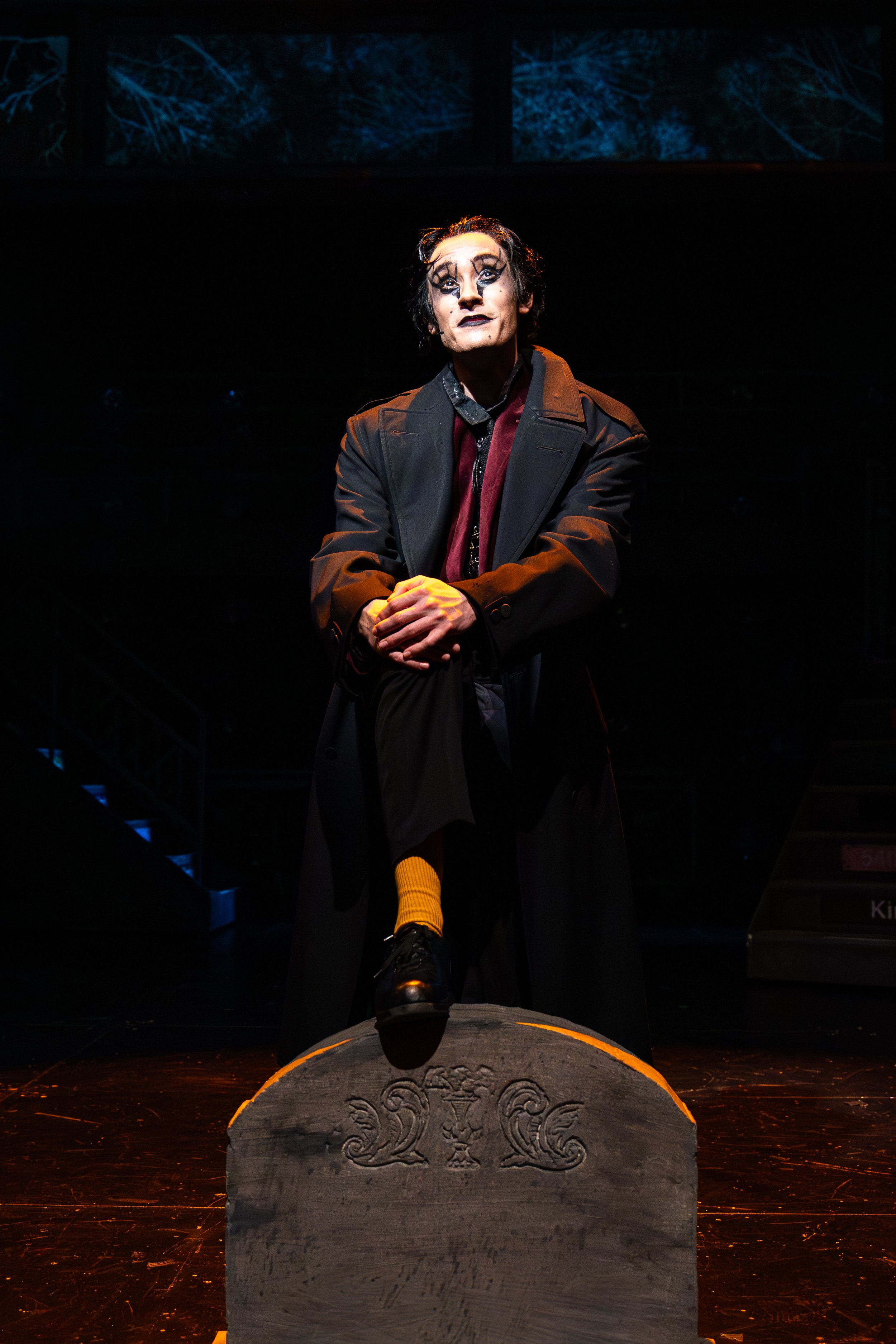 "Zuey Look Two" Eye Makeup Look: Achieved with a flat angled brush and water activated makeup for a quick change on the side of the stage. 