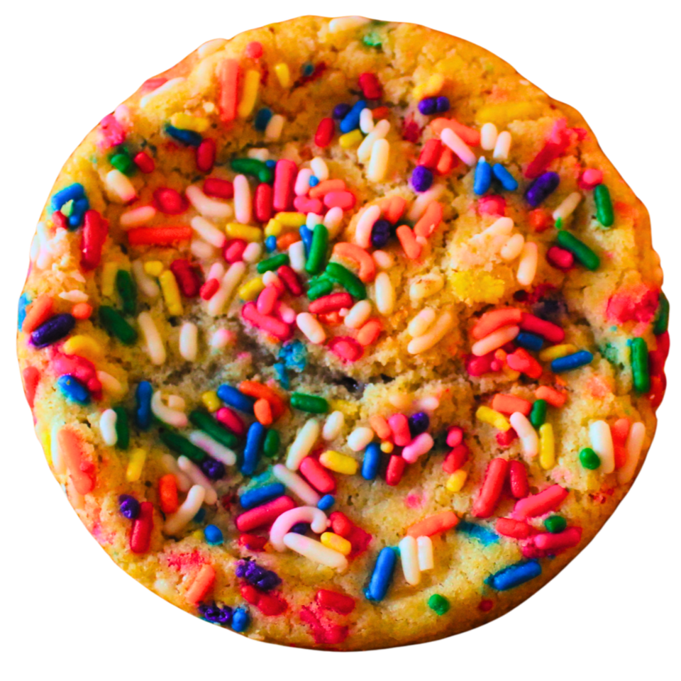 Midlife Crisis - Funfetti Cookie with Butterscotch Chips & Jam Stuffed Inside