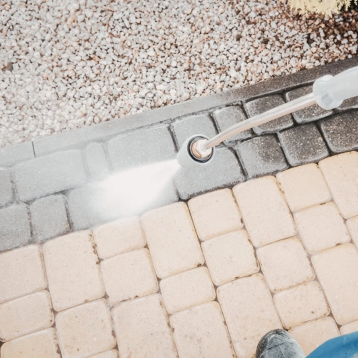 power wash clean concrete - LH Powerwashing clean canon city