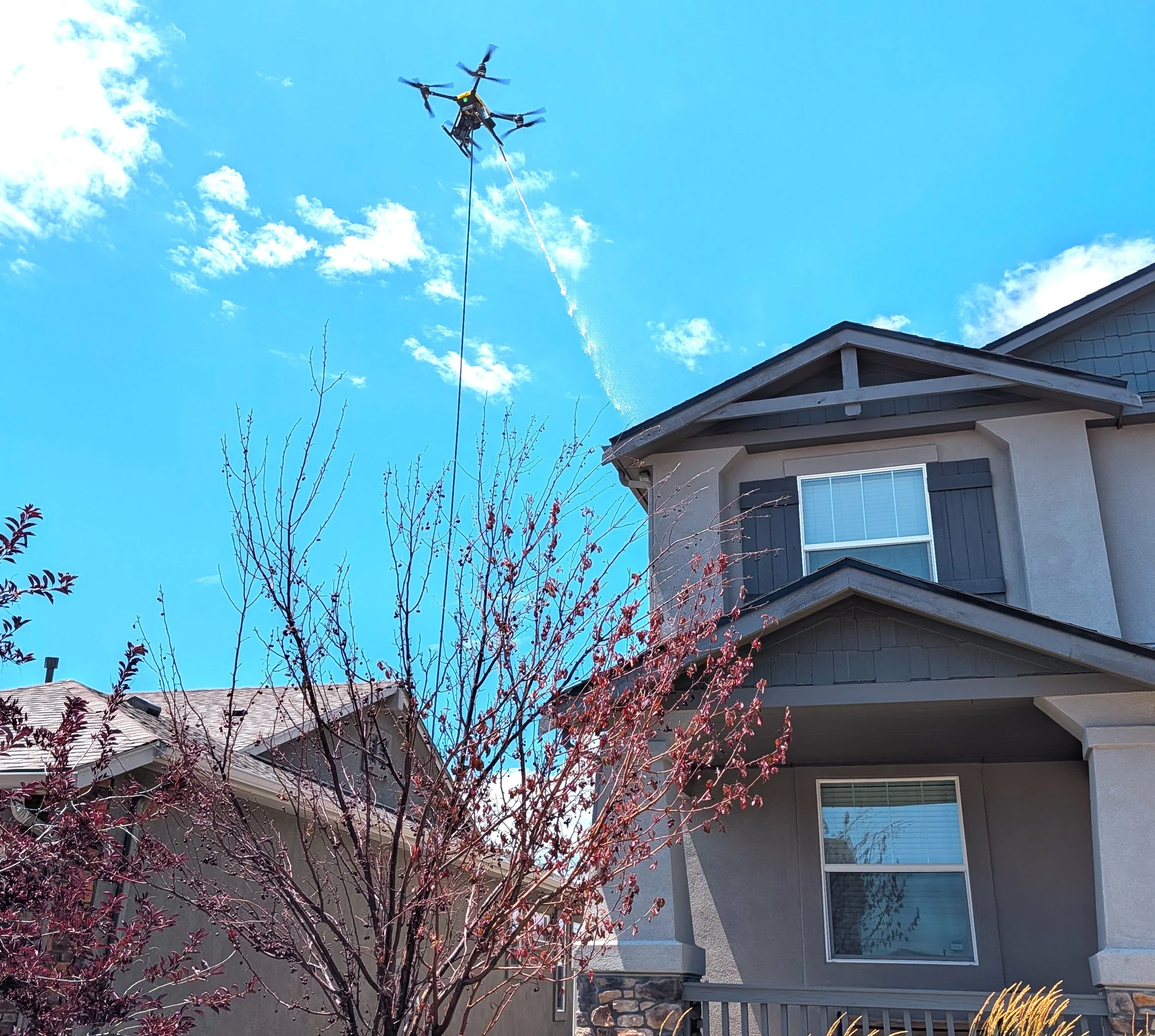 Home drone washing