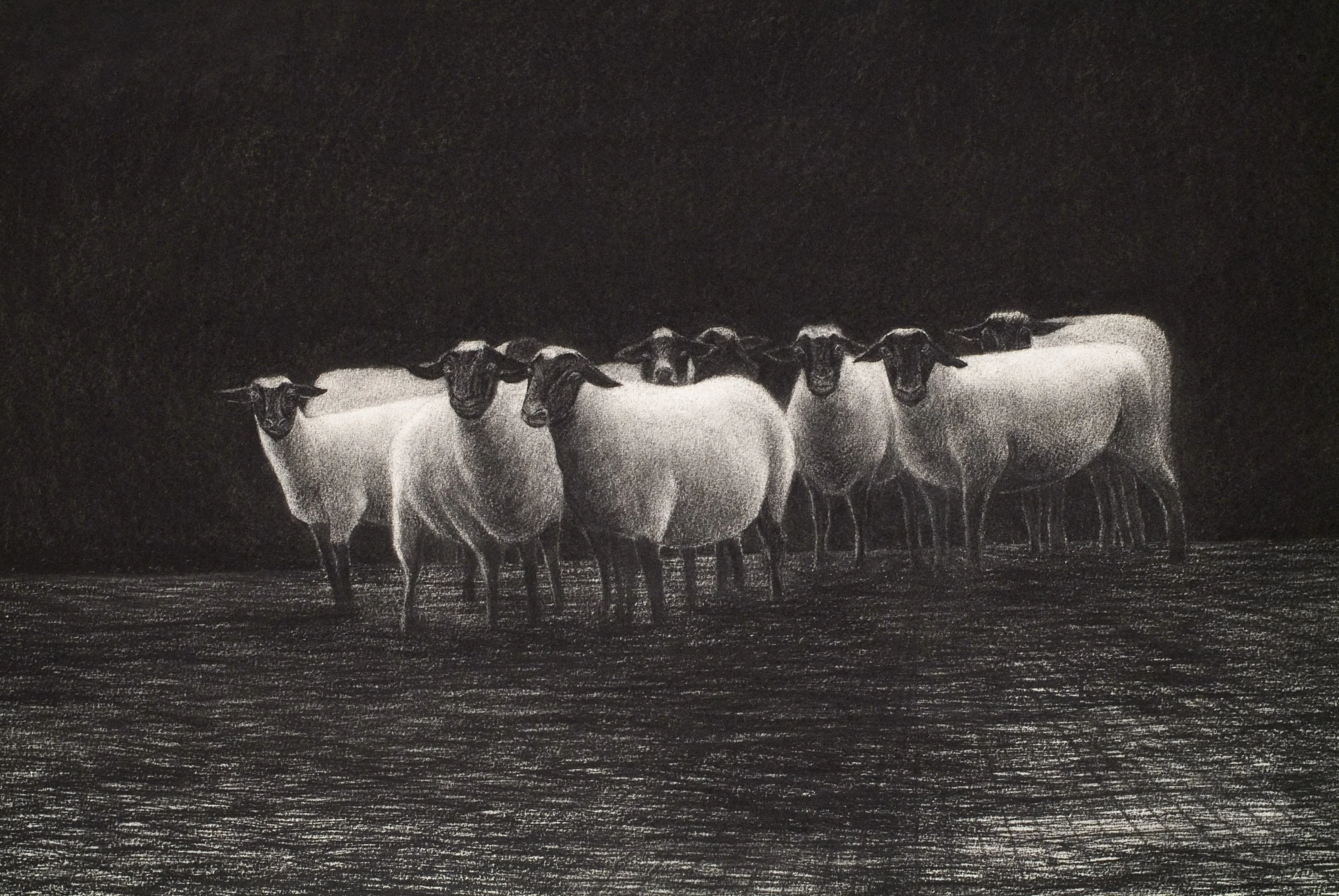 Oh! For The Love Of God No. 1 - Detail ~ Charcoal on cotton rag paper