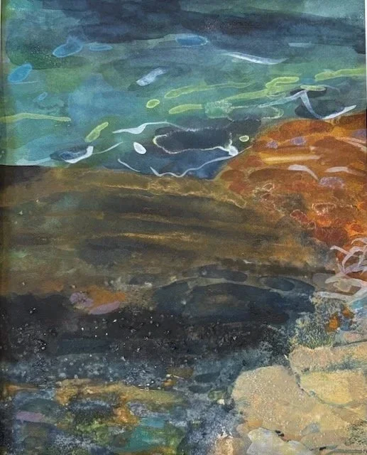 Watercolor 09 - Indigo Passing ~ 5" x 7" ~ Watercolor, cotton rag paper