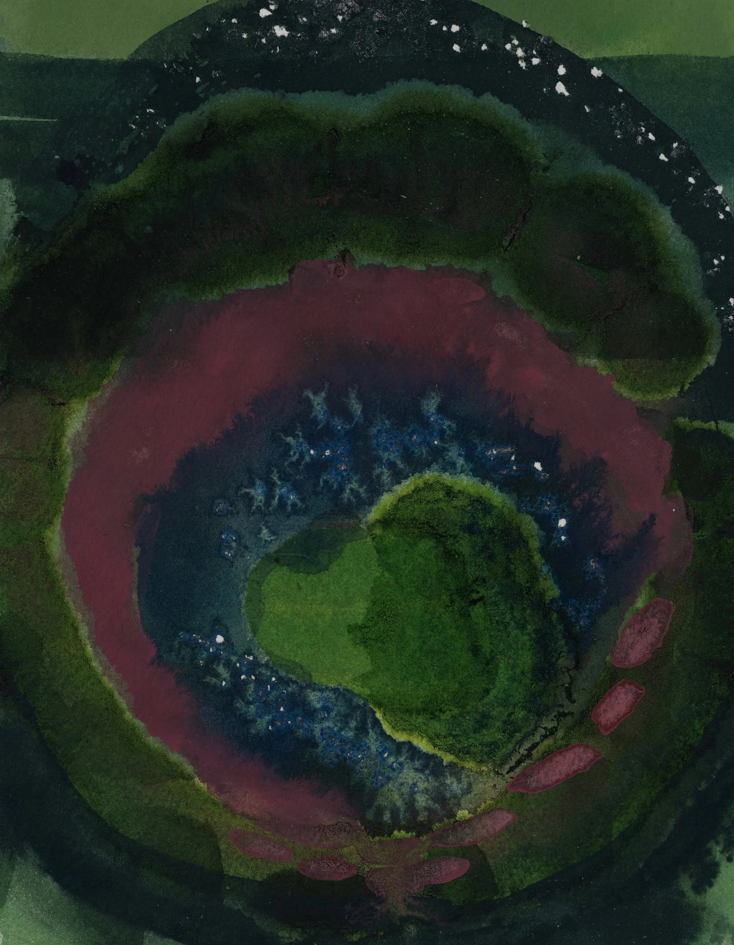 Watercolor 08 ~ 7" x 5" ~ Watercolor, cotton rag paper