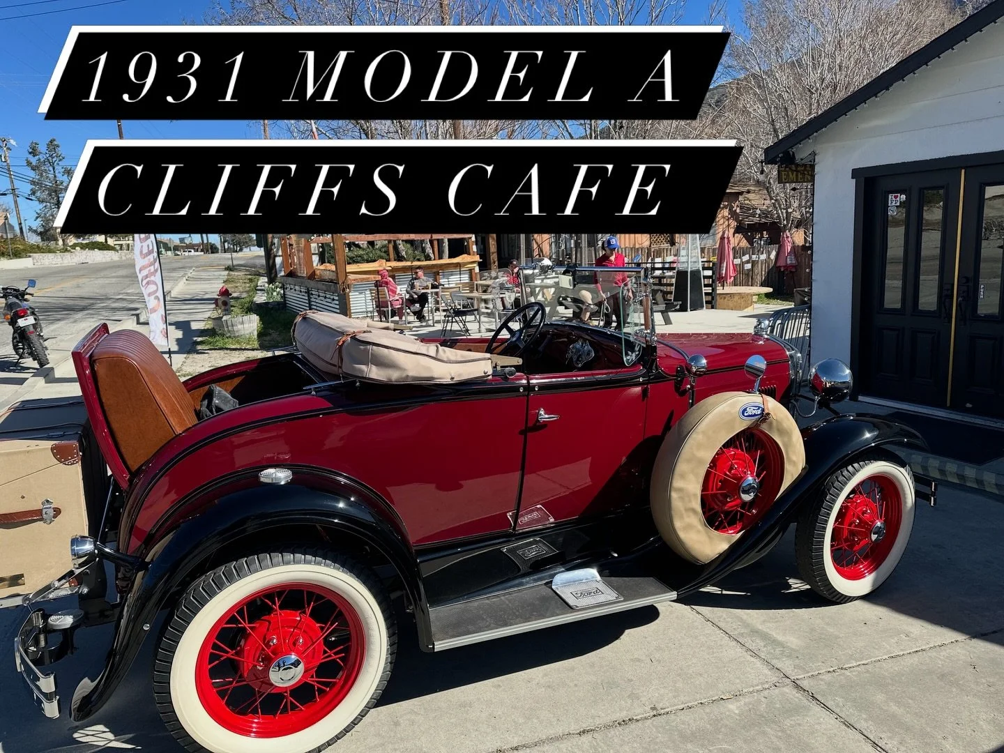 A little piece of California history stopped by Cliff&rsquo;s Cafe today.

A beautiful 1931 Ford Model A parked out front, reminding us of the days when the road through Frazier Park was part of the great California adventure north.

Cliff&rsquo;s Ca