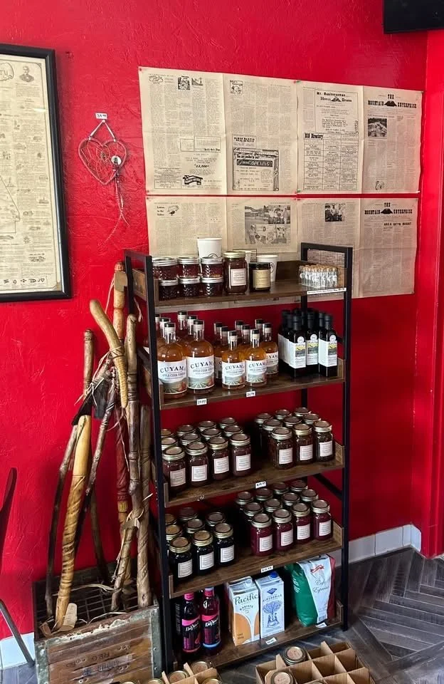 a photo of Cliff's farm shelf