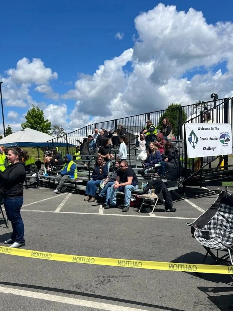 Portable bleacher seating for a rodeo event by Bleachers NW