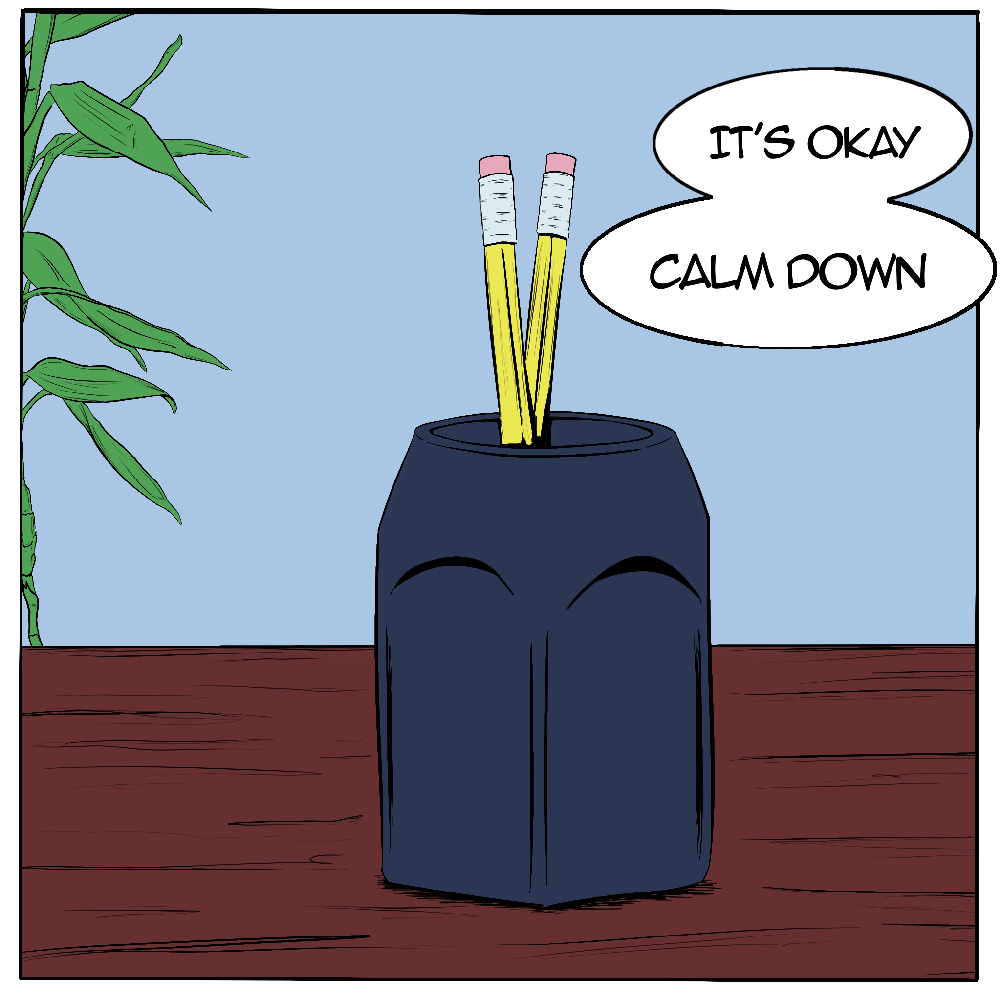 Stationery Stare Down 