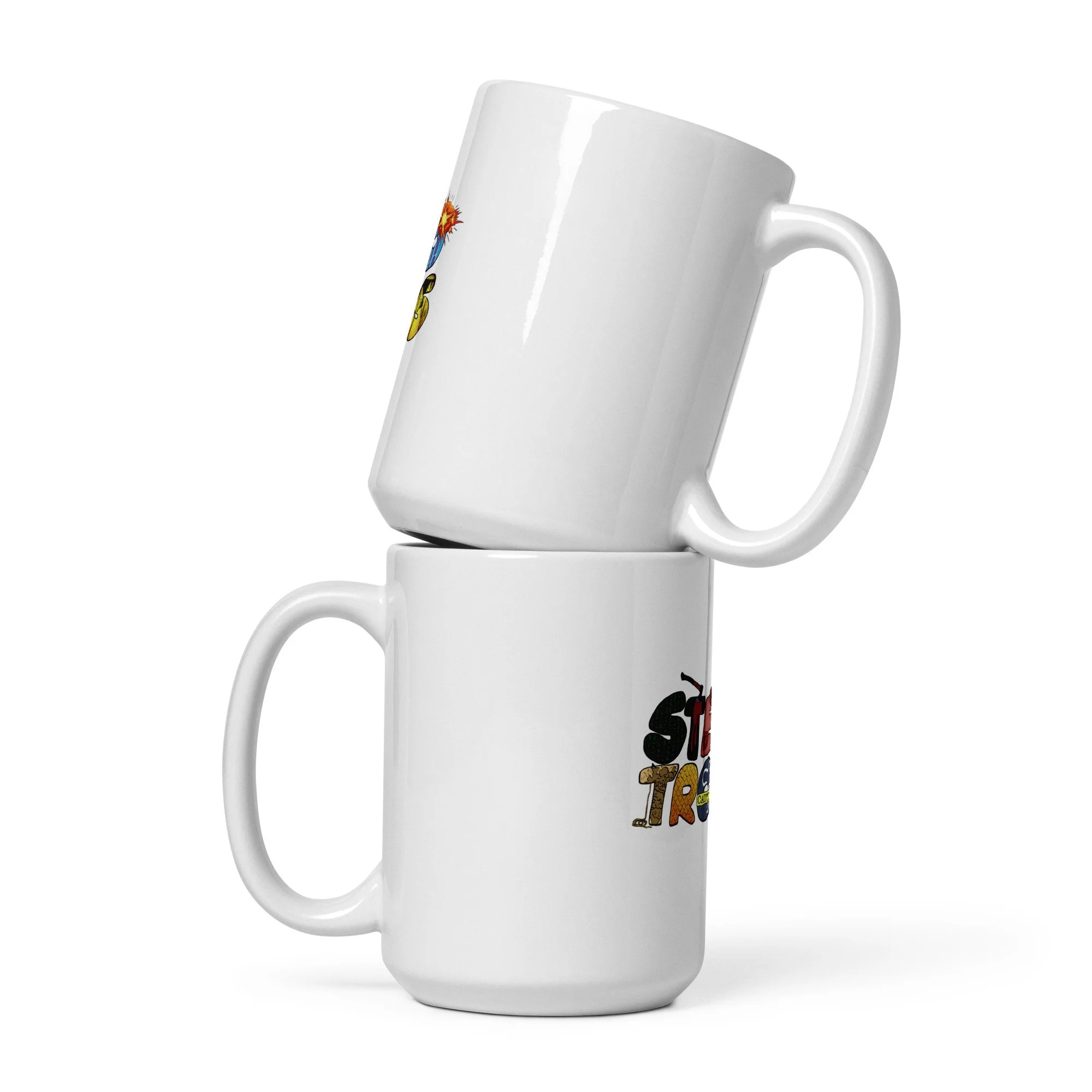 Stereotroops White glossy mug