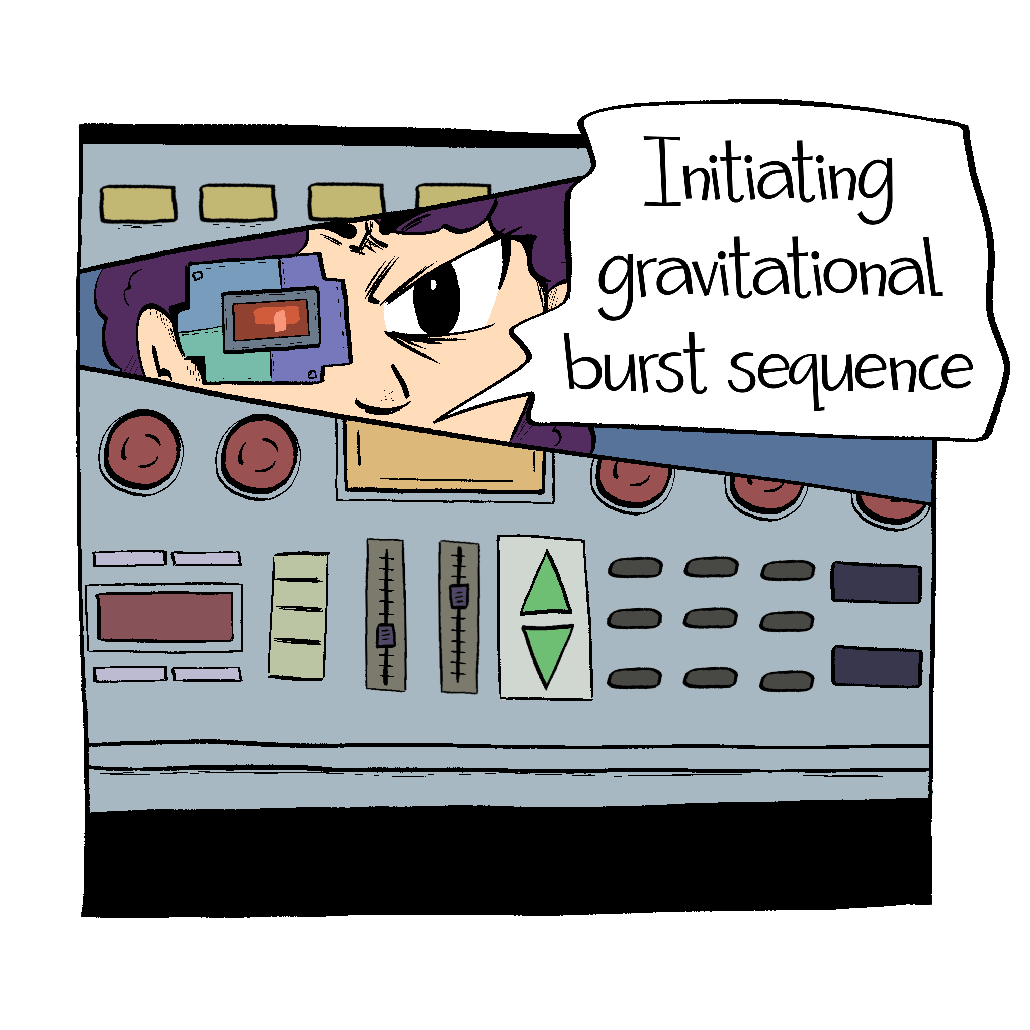 Sci-fi language comic