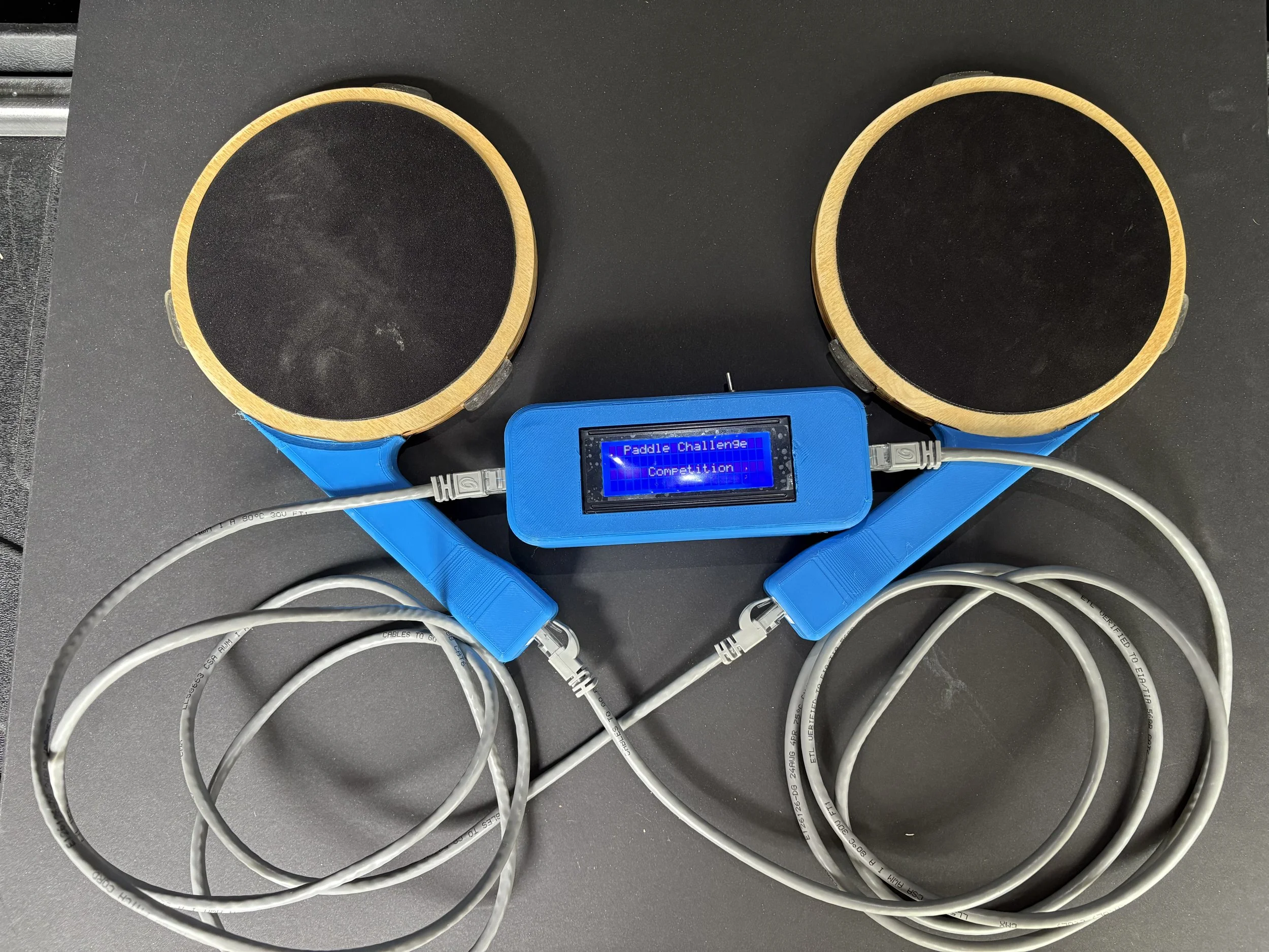 Paddles connected to the controller