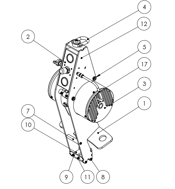 The drawing of the prototype to be tested