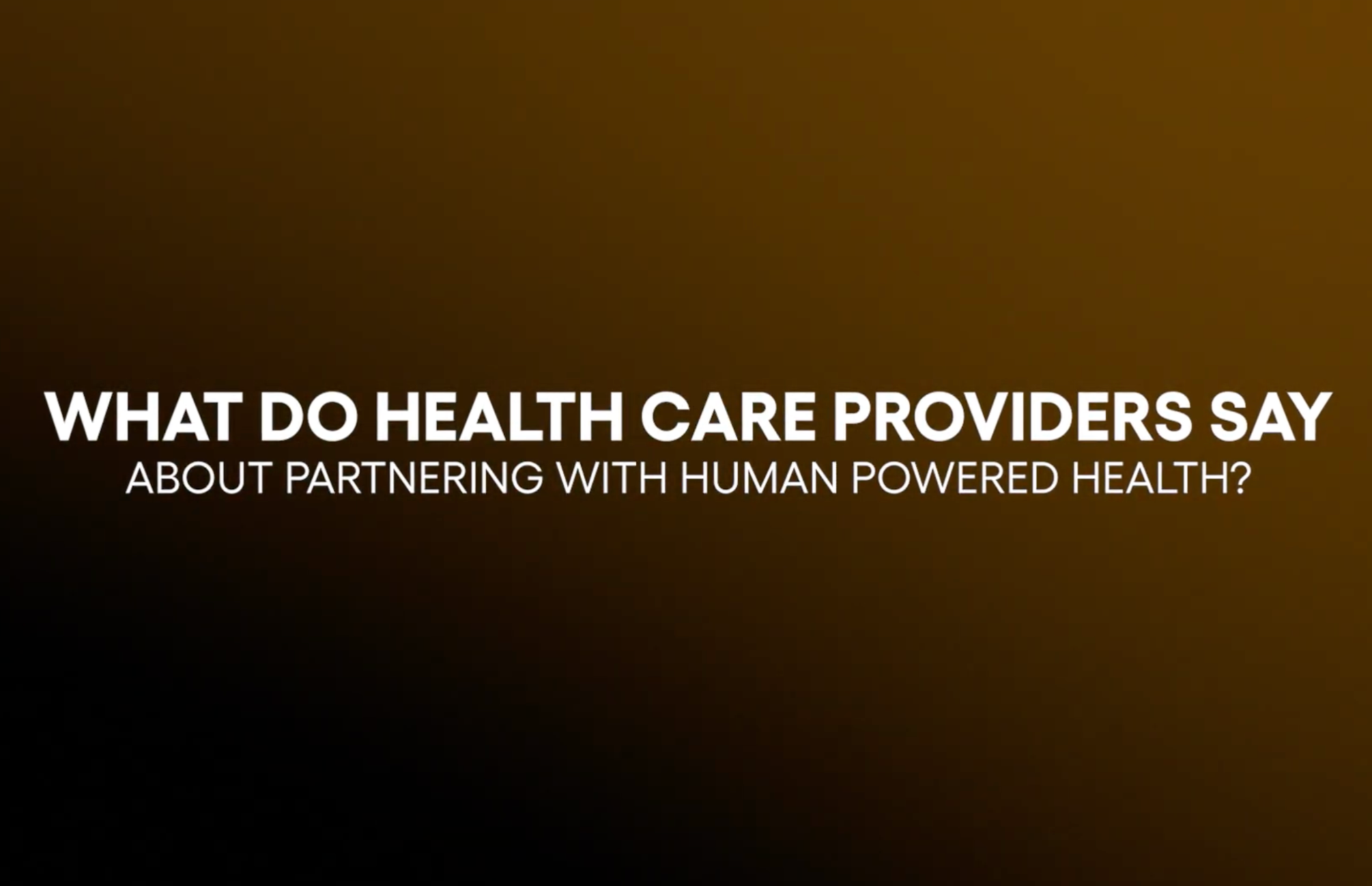 Partnering with Human Powered Health