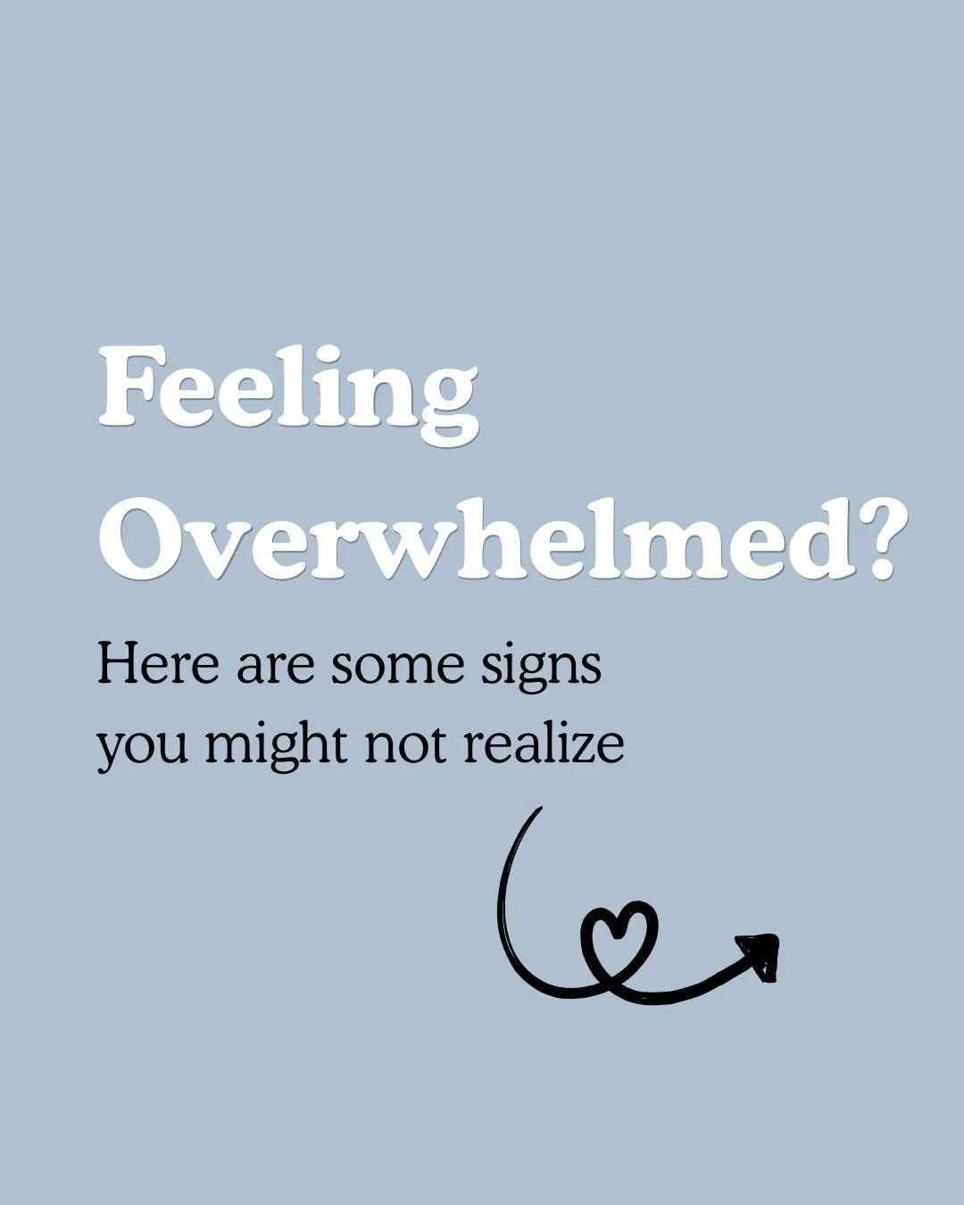 Feeling overwhelmed doesn&rsquo;t always look obvious.

It can show up as overthinking, exhaustion, irritability, or feeling like everything is just too much.

If this resonates, you&rsquo;re not alone!
Support can help&mdash;and you don&rsquo;t have