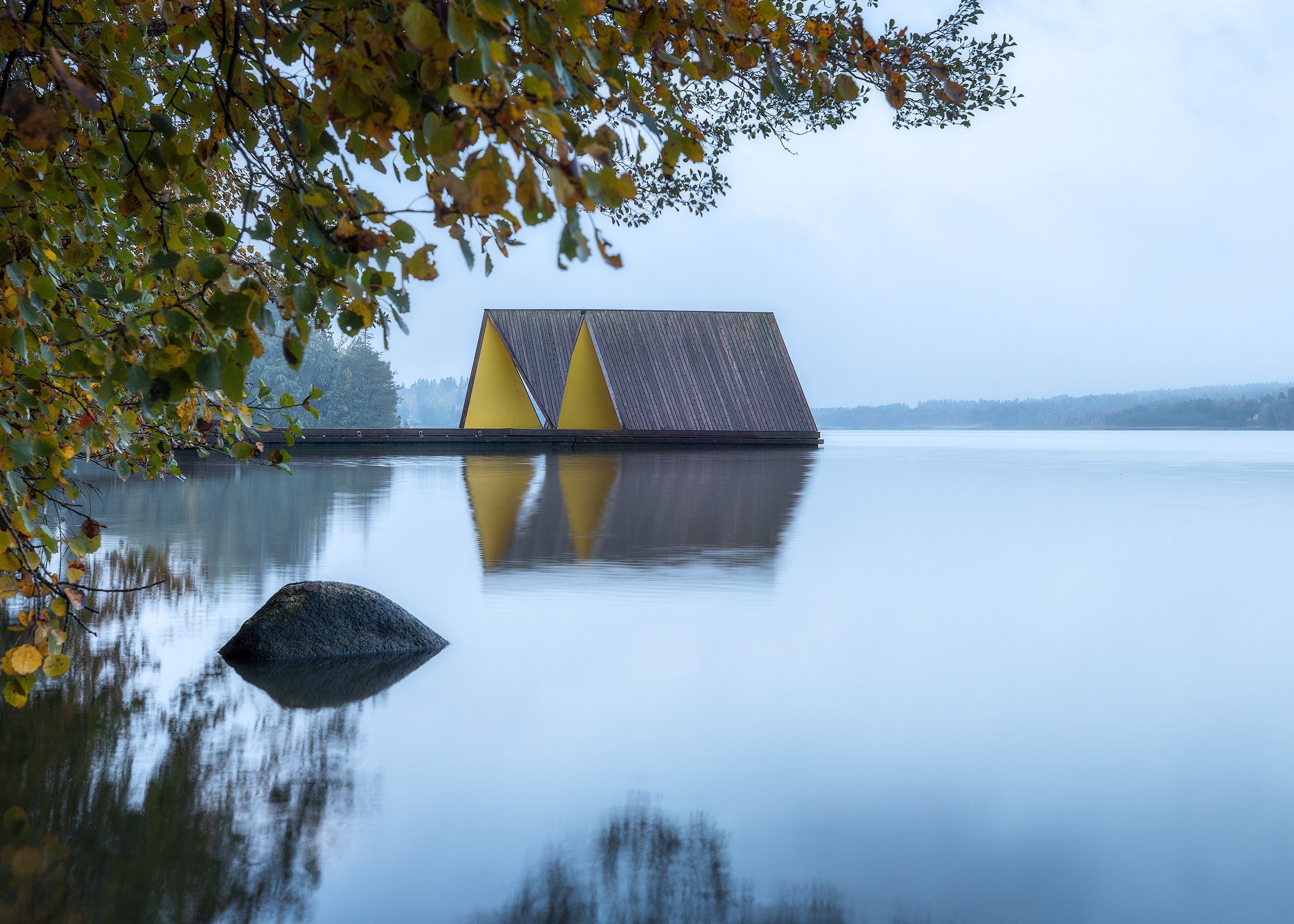 Tuusula Floating Pavilion. Huttunen-Lipasti Arkkitehdit. Zynopsis Visuals.