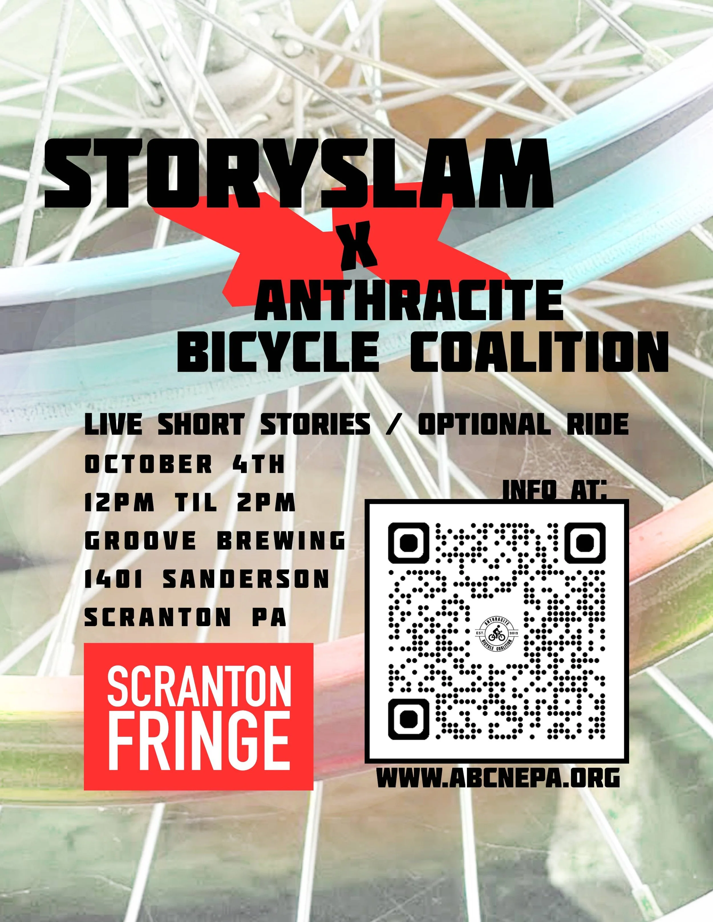 Storyslam X Anthracite Bicycle Coalition @ Groove