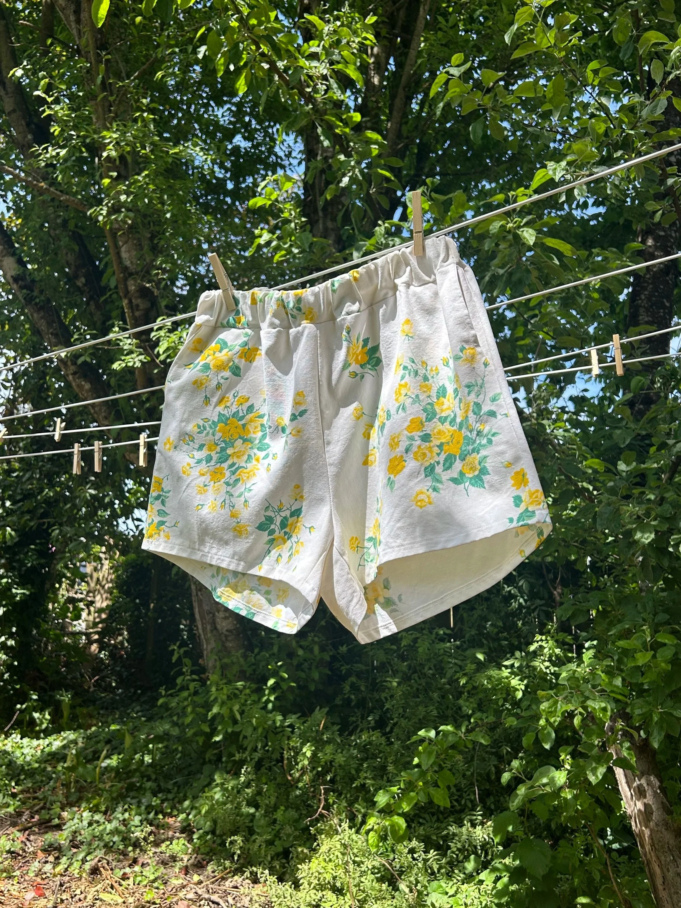 Yellow Flowers Shorts
