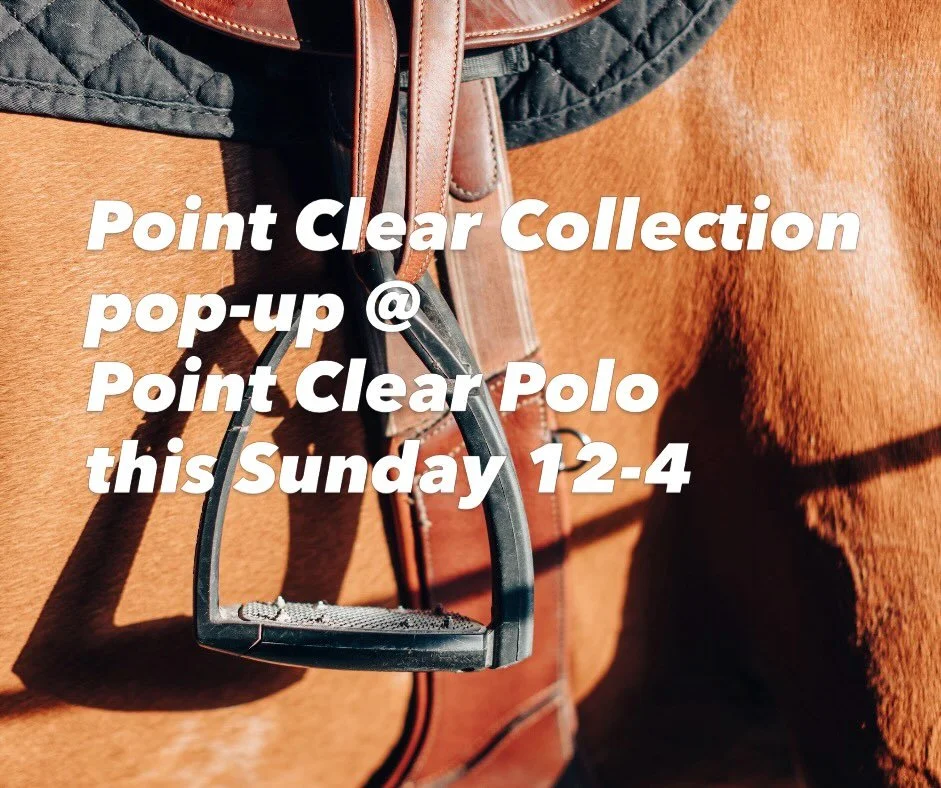 Stop by the Point Clear Polo club Fields in Silverhill this Sunday from noon to four with games at 1 &amp; 3pm~
Point Clear collection is proud to support this community event and will be presenting the most valuable pony and player awards!