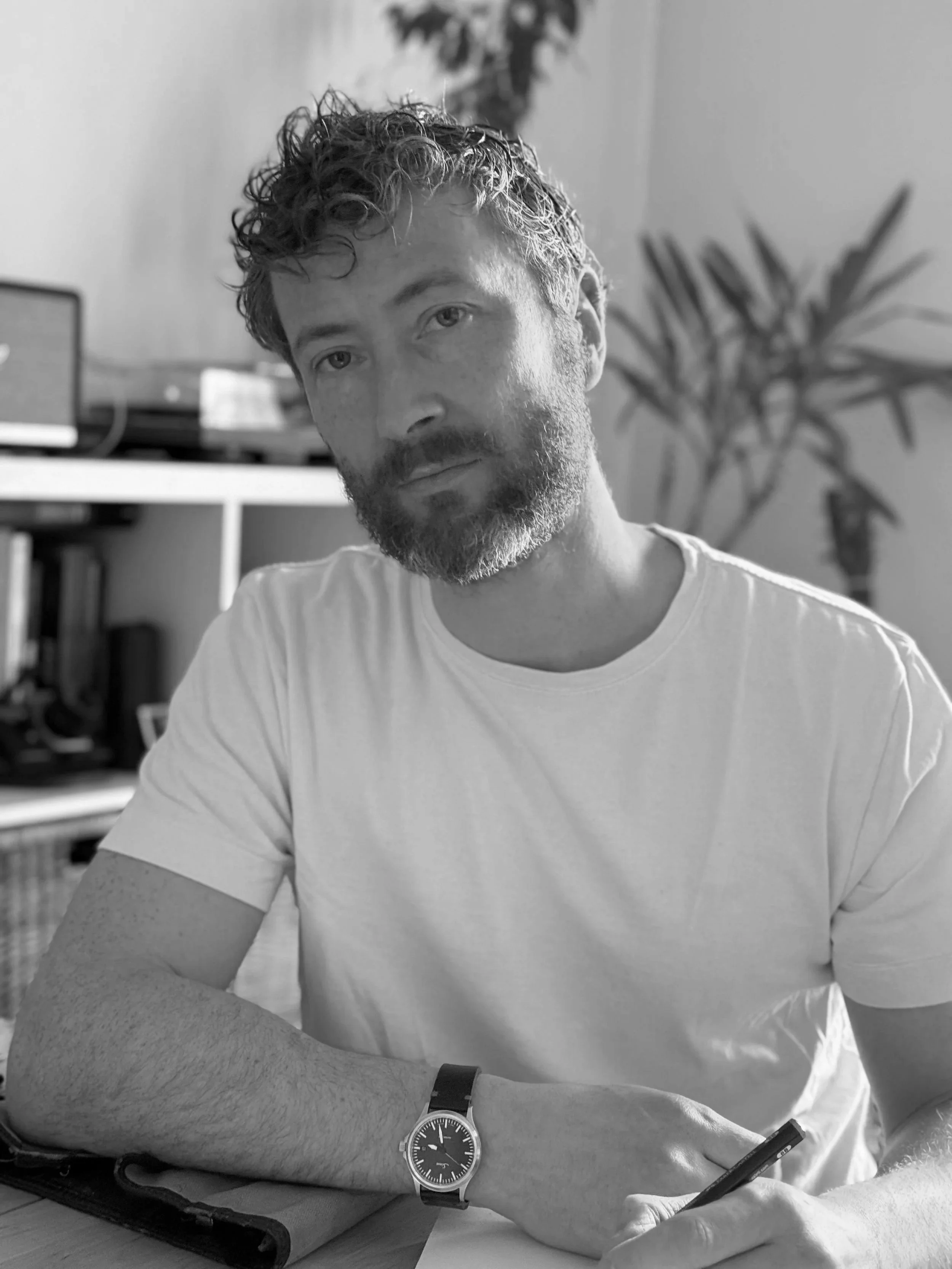 portrait artiste encre de chine raphaël laplanche