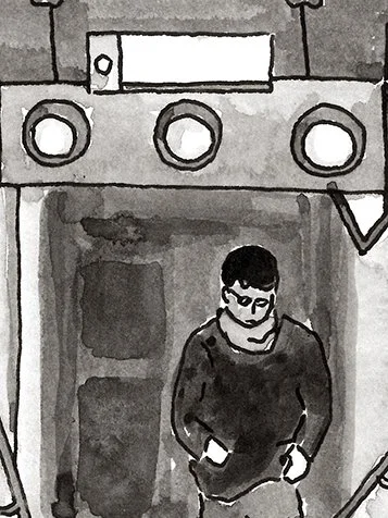 Bouche de métro urbain