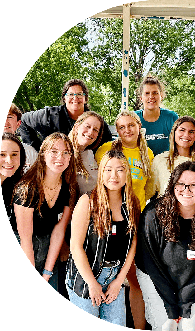 Animated GIF of CSC volunteers, staff, and students.
