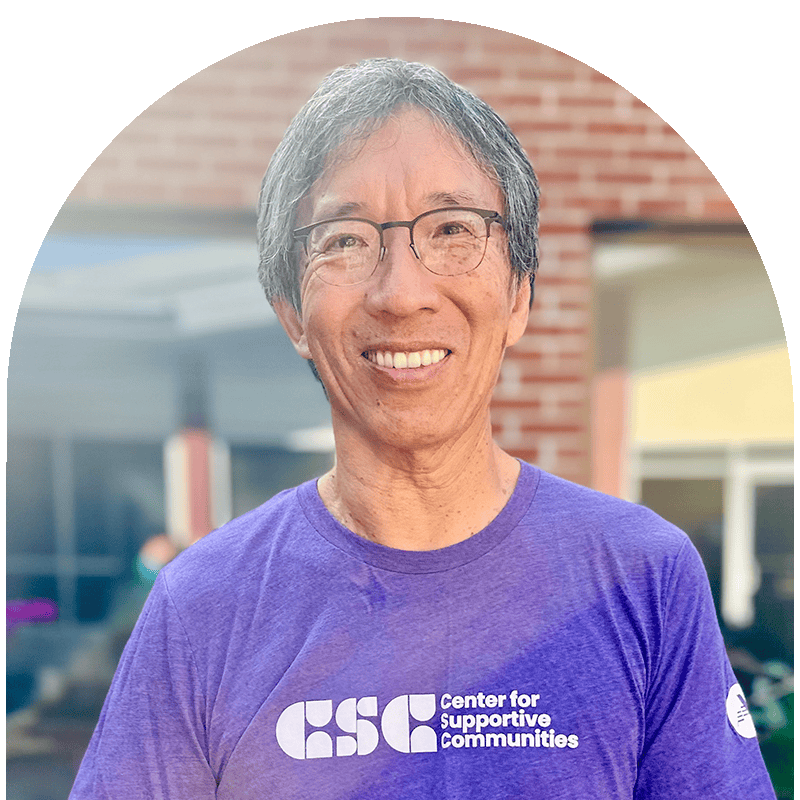 Animated GIF of CSC volunteers, staff, and students.