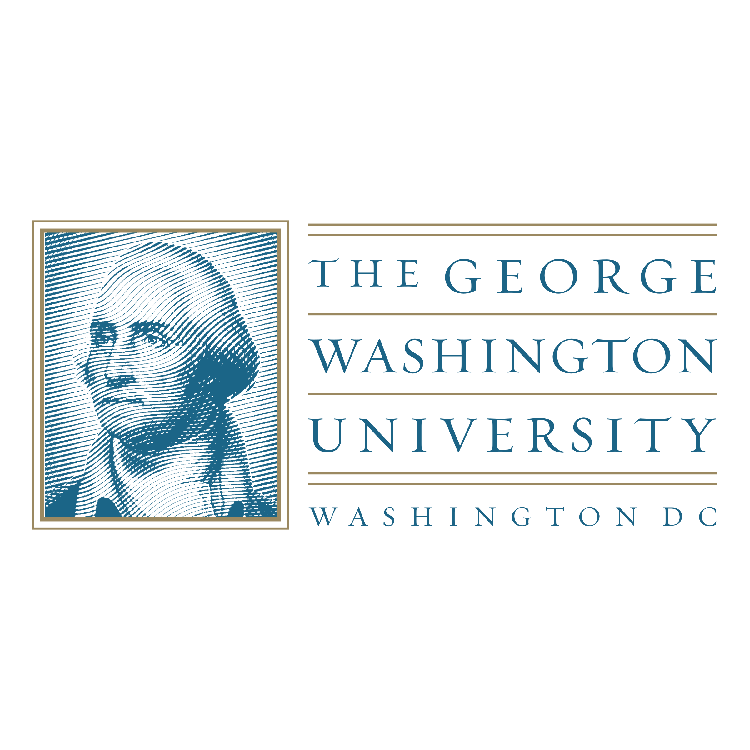 The George Washington University logo representing elite professional and academic credentials.