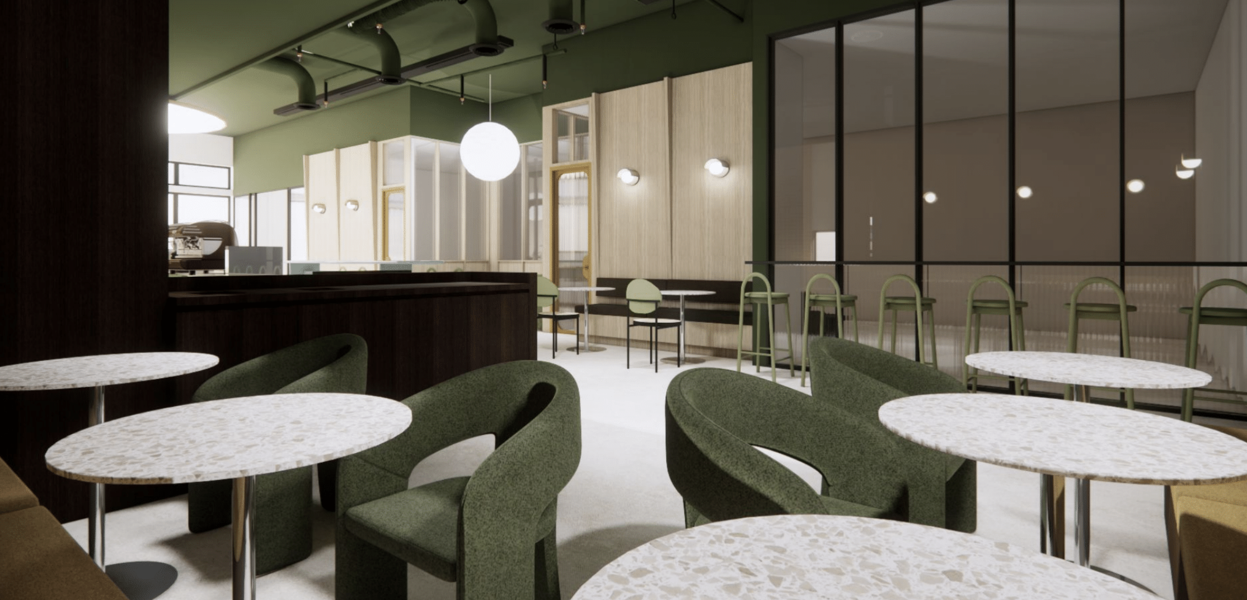 Booth accent view rendering