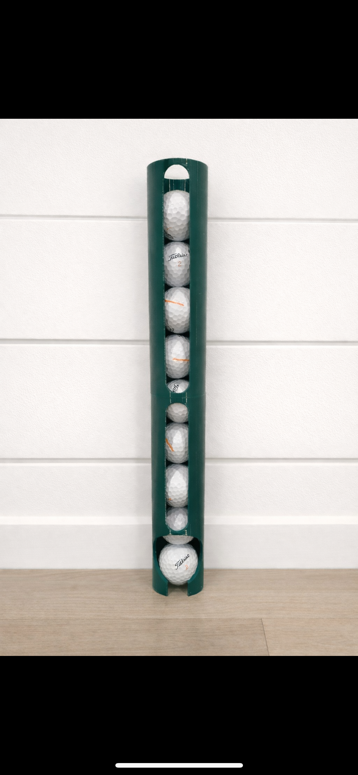 Wall-Mounted Golf Ball Holder – Custom Colors & Logo Options