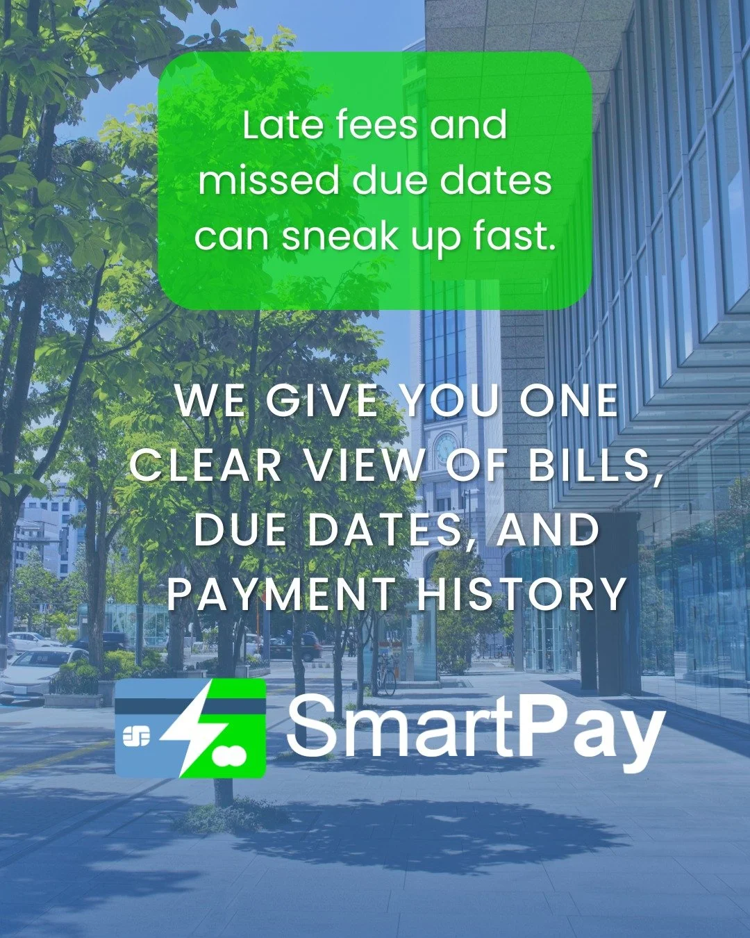 Did You Know? 💡

Managing multiple energy accounts across different billing cycles can lead to missed deadlines or unnecessary administrative stress.

SmartPay allows clients to manage and pay multiple energy invoices in one organized, secure portal