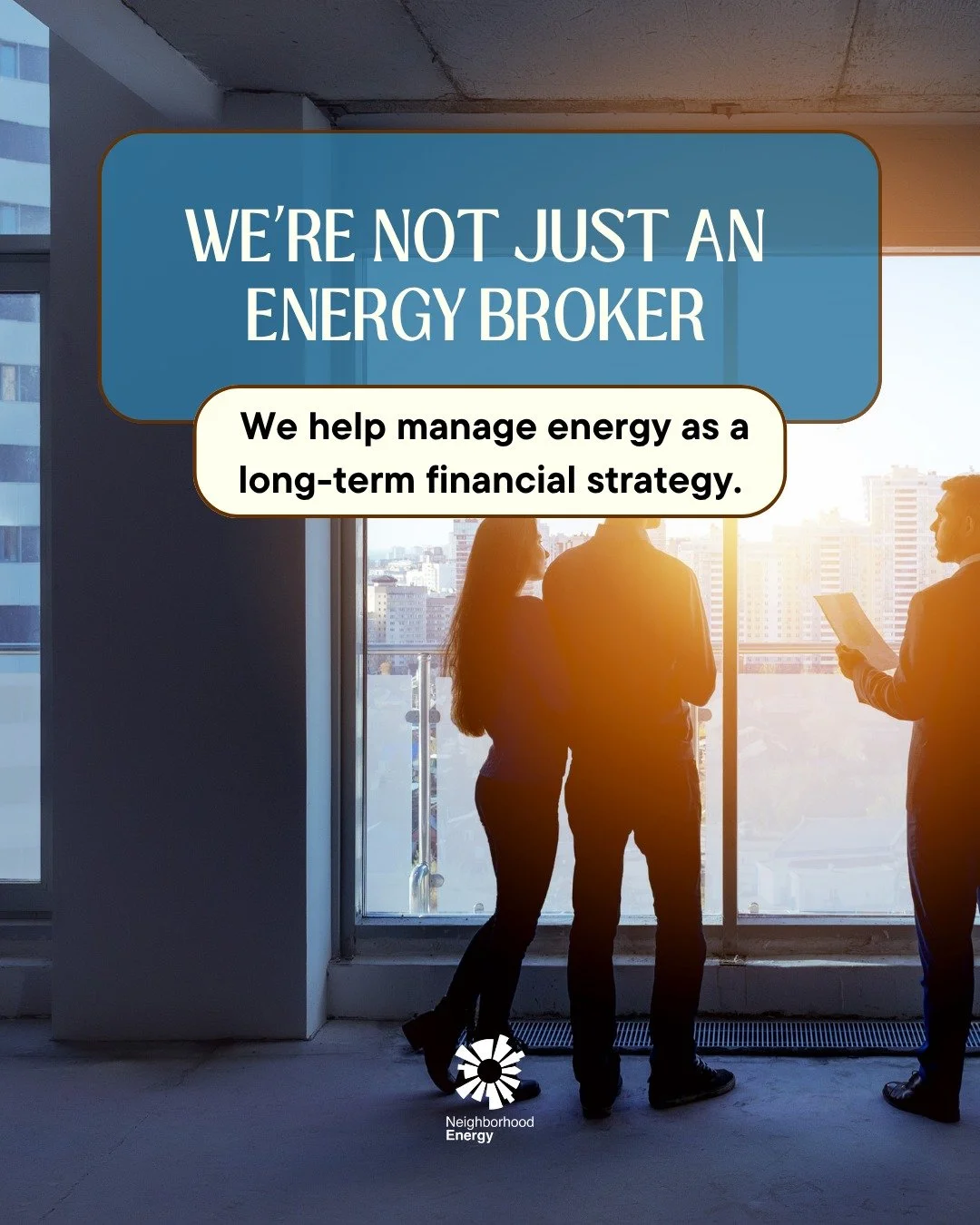 Real energy partnerships aren&rsquo;t built around one contract. They&rsquo;re built around long-term results.

At Neighborhood Energy, we work alongside our clients to create strategies that deliver stability, reduce uncertainty, and support long-te
