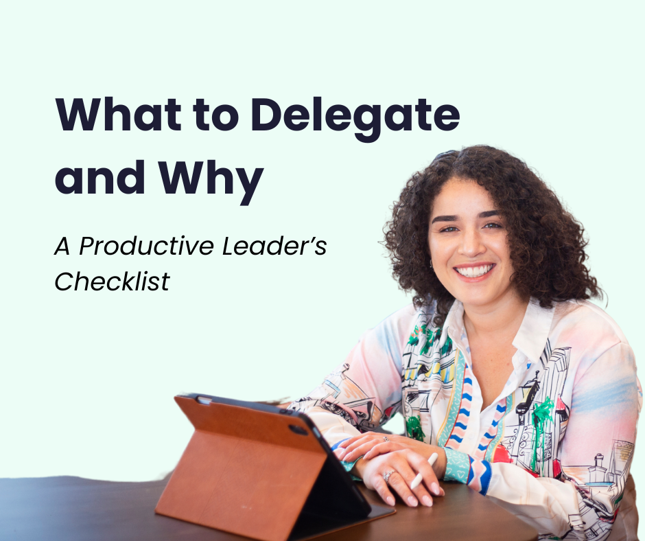What To Delegate Checklist