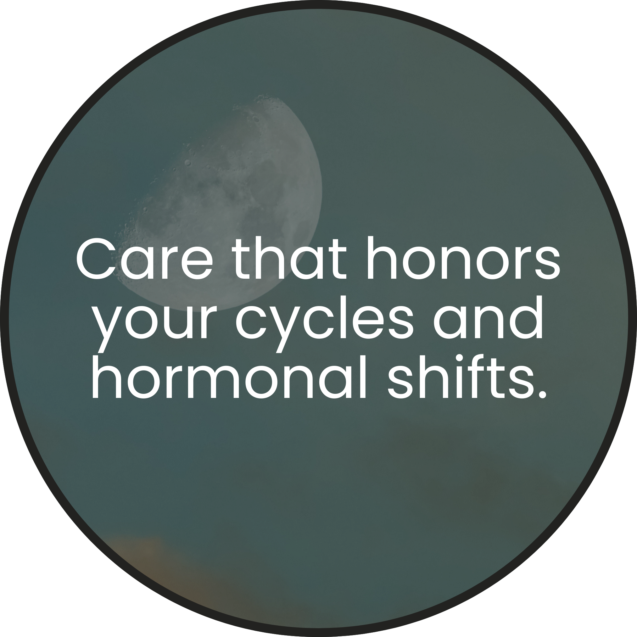 Skincare image that honors women's hormonal shifts.
