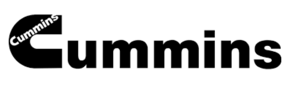 Endurance Carbide partner -Black and white logo with the word 'Cummins' in large font and 'Cummins' in smaller font inside the large letter C.