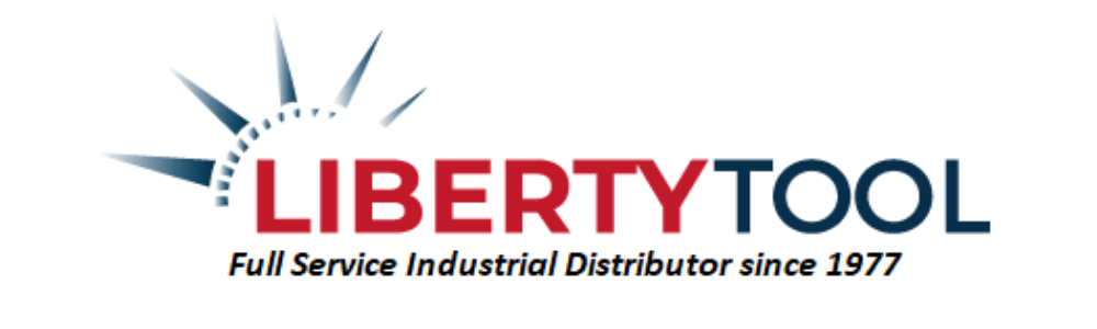 Endurance Carbide partner -Liberty Tool logo with a sunburst graphic, the company name in red and navy, and the tagline "Full Service Industrial Distributor since 1977".